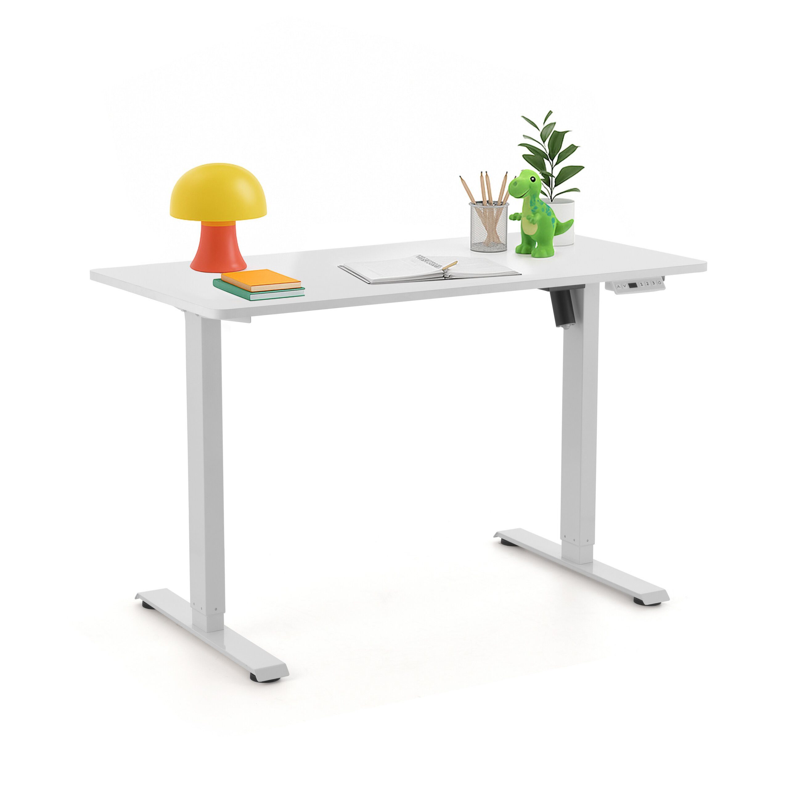 hjh OFFICE Schreibtisch Worktime Kid Computertisch höhenverstellbar H/B/T: (1 St), Stehtisch Bürotisch Computertisch verstellbar
