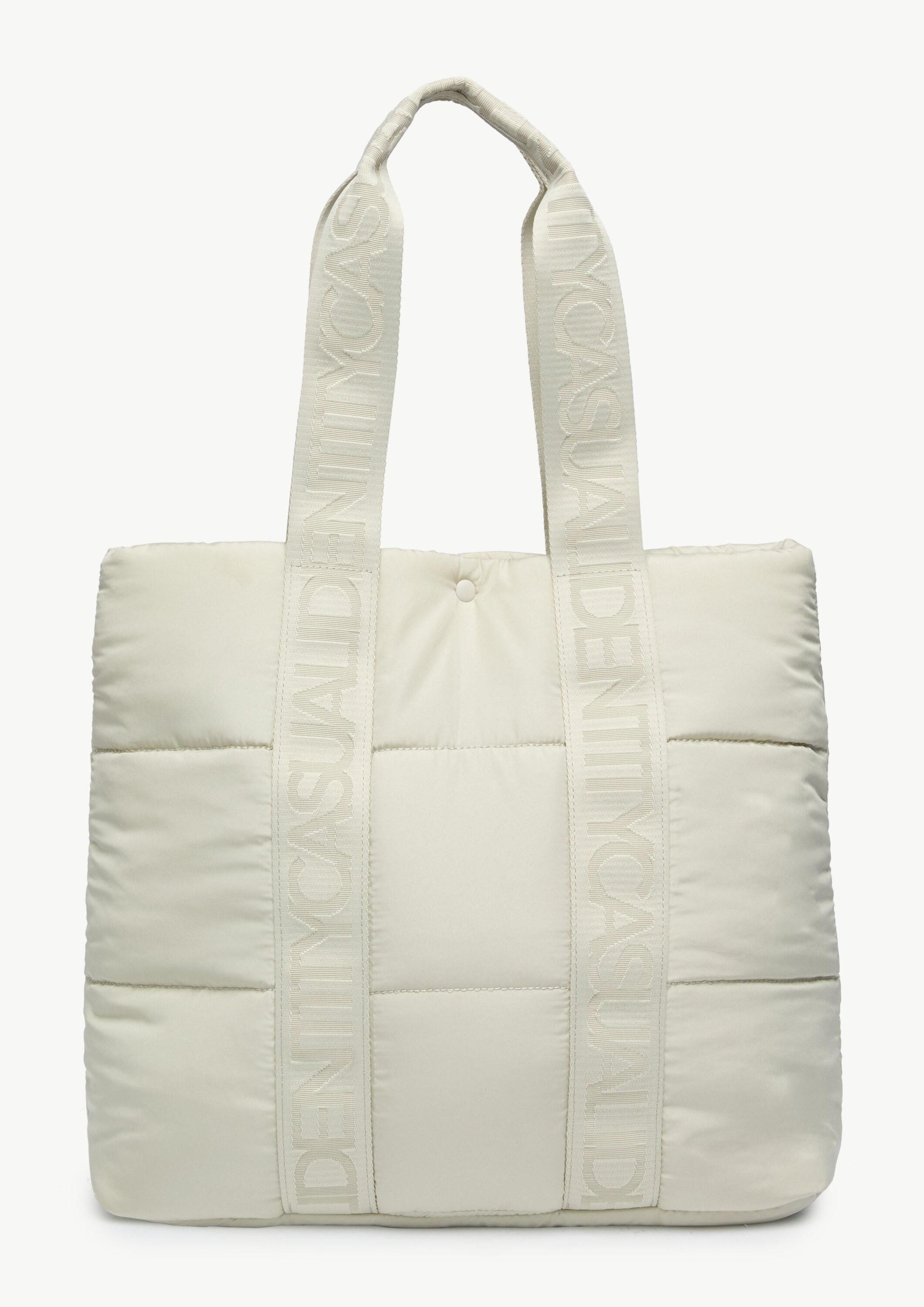 comma Handtasche Tasche, Gesteppter Shopper mit Logo-Details