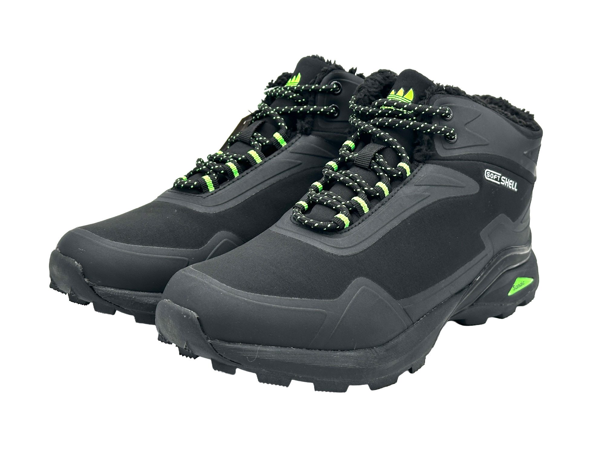 Nowaland gefütterte Trekkingschuhe Outdoorschuhe Wanderstiefel Isolierende Innenfütterung, Softshell-Obermaterial – Bild 3 von 5