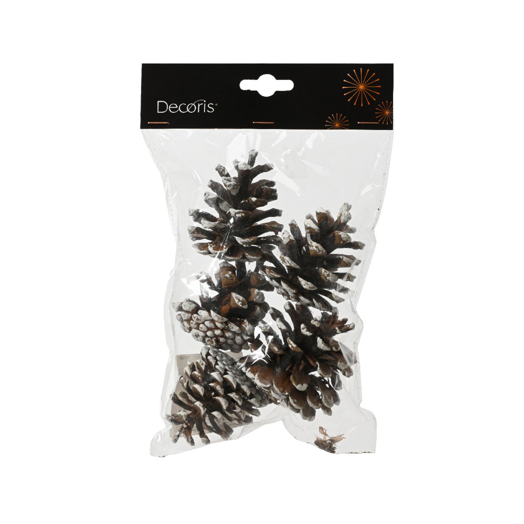 Kaemingk Bastelnaturmaterial, Tannenzapfen / Deko Naturzapfen 5-6cm 5er Set beschneit