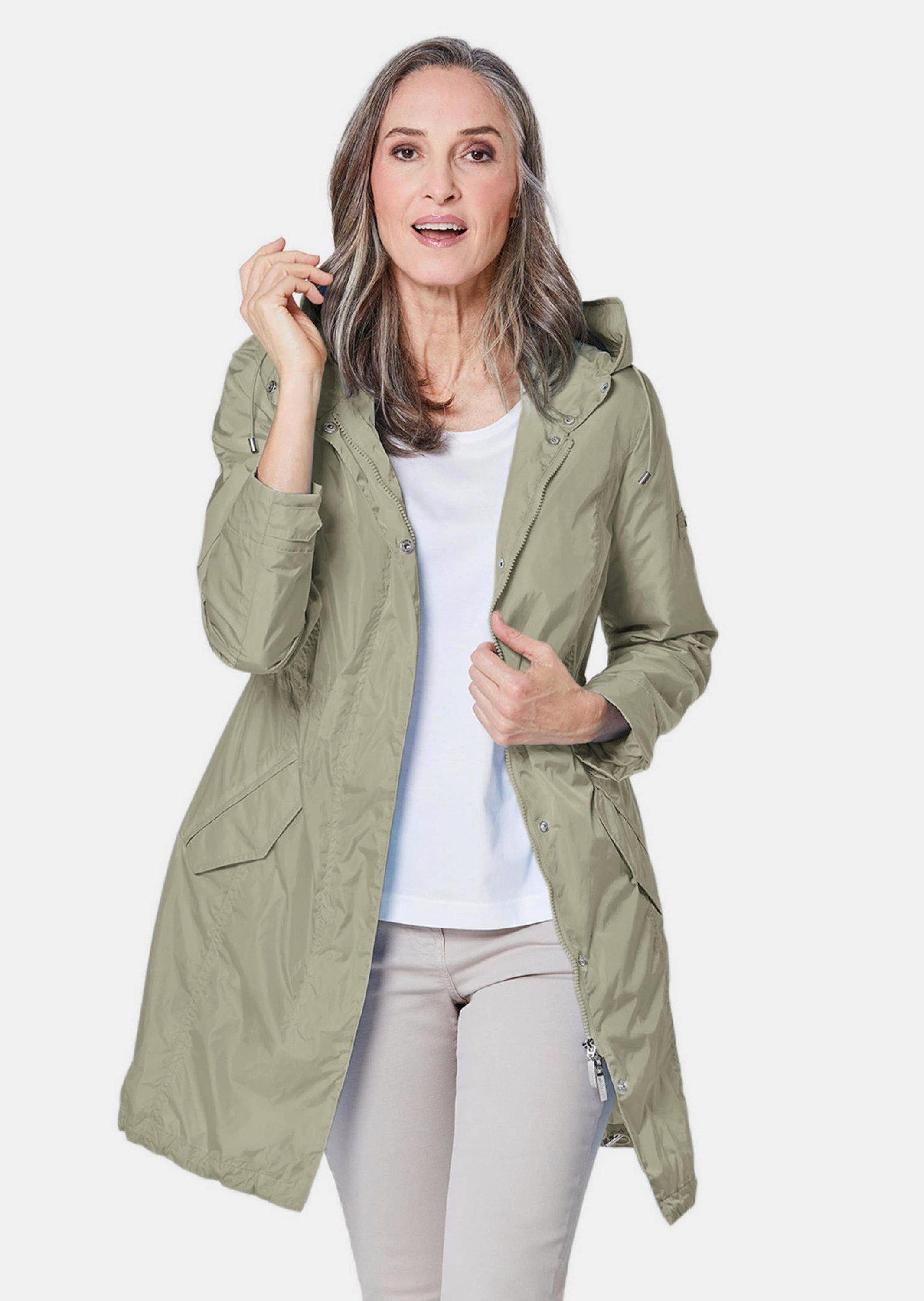 Outdoorjacke Trendiger leichter Regen Parka aus funktionalem Material
