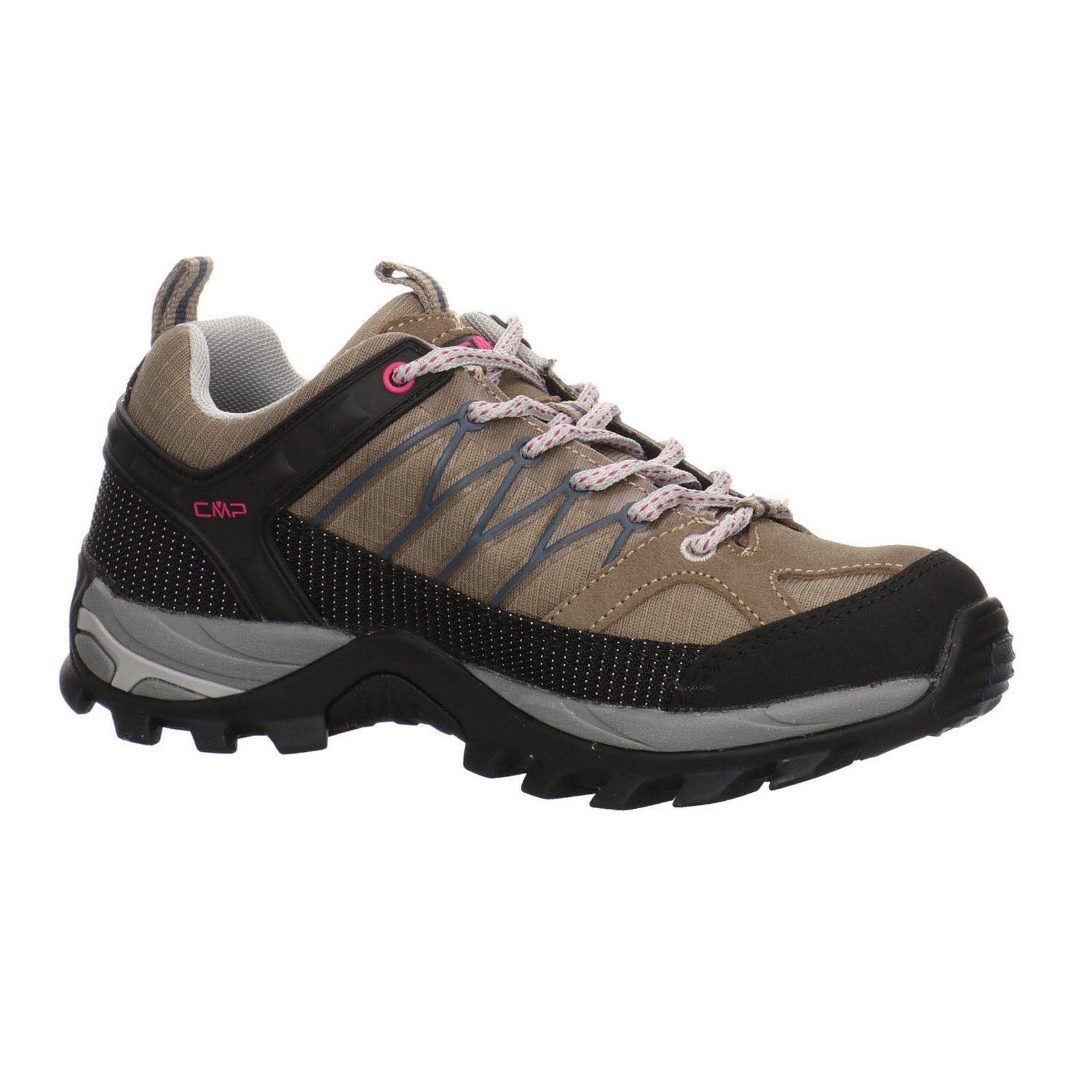 Damen Outdoorschuh CMP Low Synthetikkombination Outdoor Schuhe Outdoorschuh Rigel beige kombiniert mit