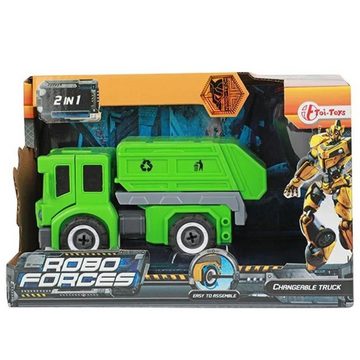 Toi-Toys Spielzeug-Krankenwagen Müllauto Verwandlungs Roboter Müllwagen LKW