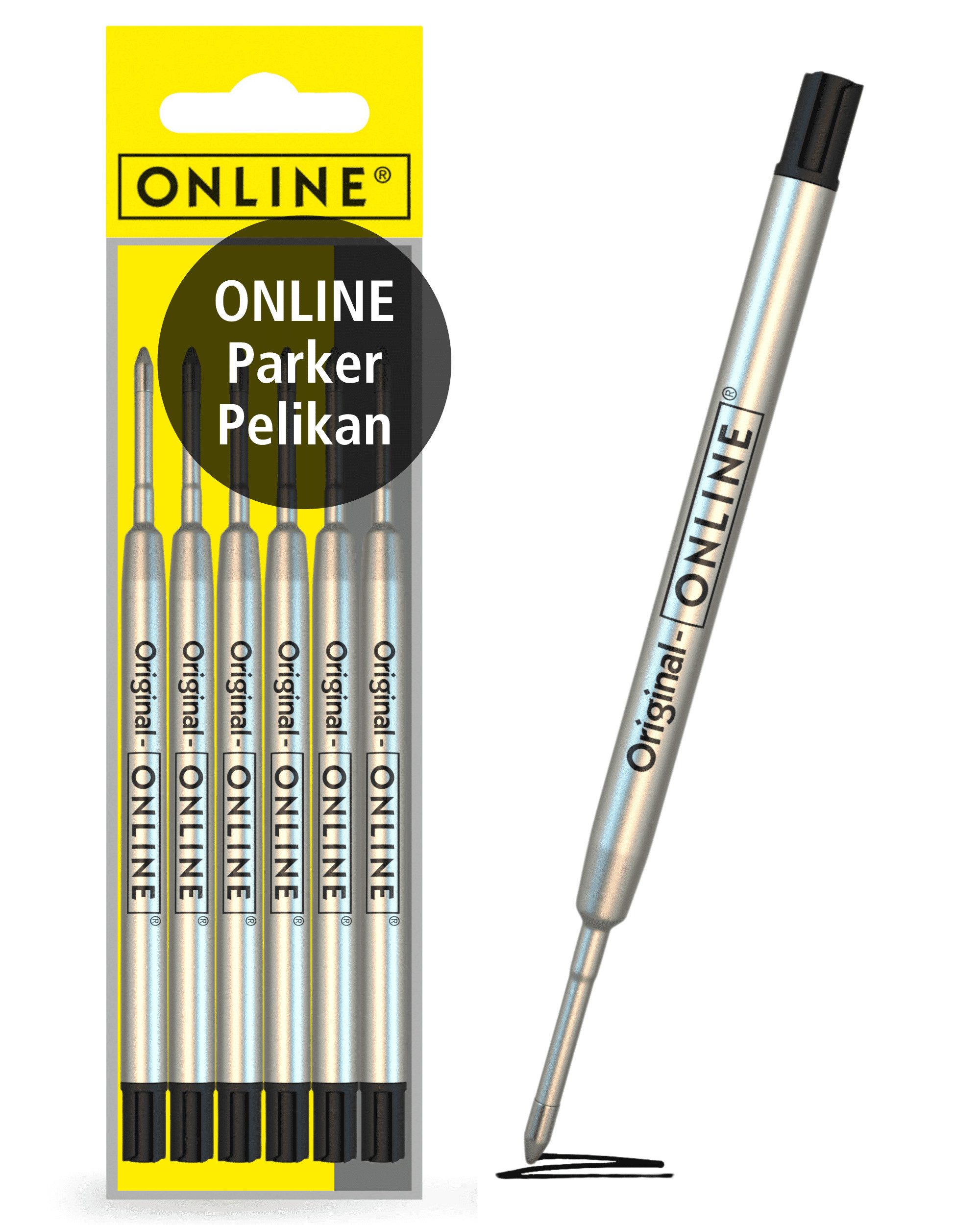 Online Pen Kugelschreiber Kugelschreiberminen, G2-Format, für Standard-Kugelschreiber, hergestellt in der Schweiz