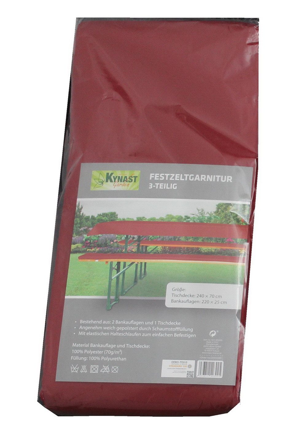 Kynast Garden Bierzeltgarnitur Festzeltgarnitur Bierbankauflage (200x25 cm) günstig online kaufen
