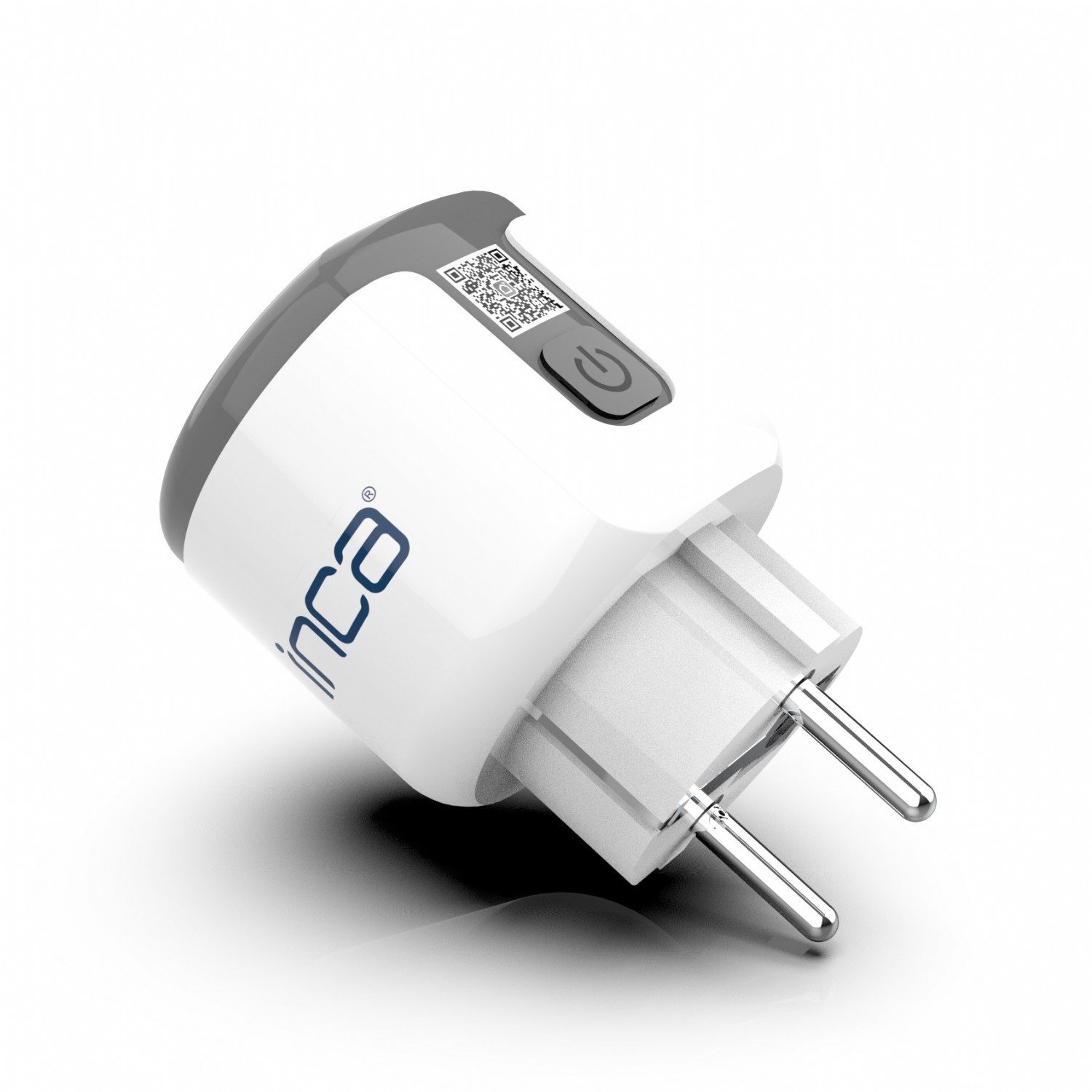 INCA Steckdose WLAN Smart Steckdose IWA-283, Wireless Stecker Android & IOS, weiss