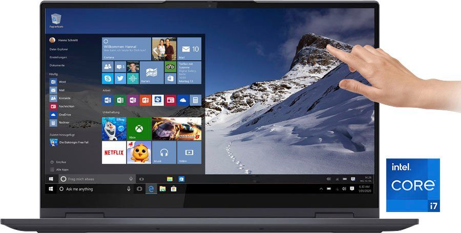 Lenovo Yoga 7 15ITL5 Notebook (39,62 cm/15,6 Zoll, Intel Core i7 1165G7,  Iris Xe Graphics, 512 GB SSD, Kostenloses Upgrade auf Windows 11, sobald  verfügbar) online kaufen | OTTO