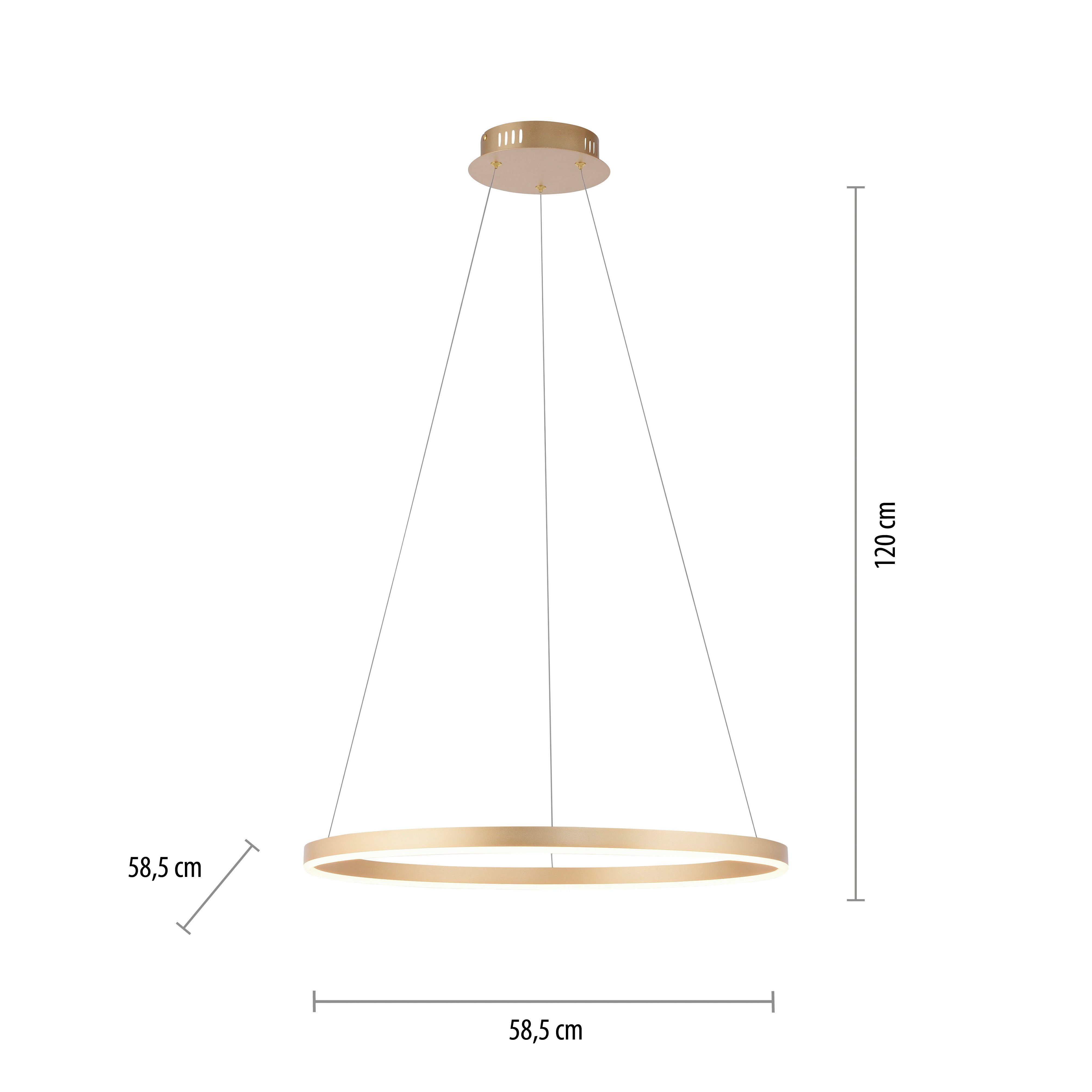 integriert, RITUS, dimmbar, Leuchten LED, Warmweiß, Switchmo LED Direkt Pendelleuchte fest