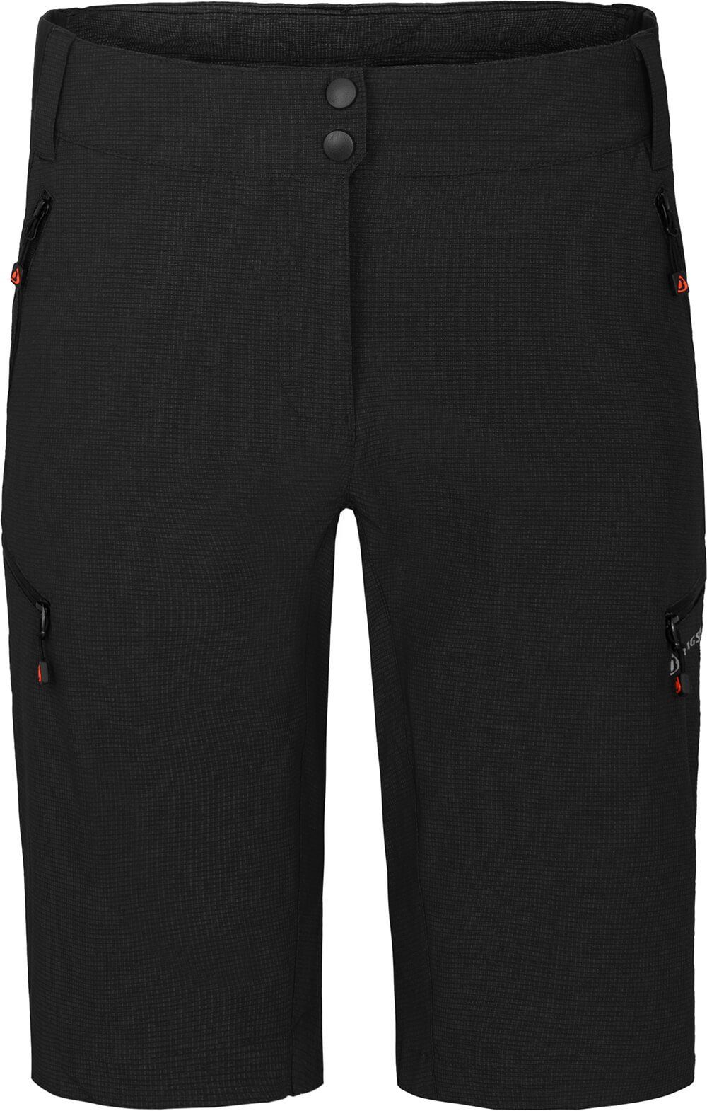 Bergson Bermuda robust, elastisch, Fahrradhose Normalgrößen, VALLI Radshorts, Damen schwarz