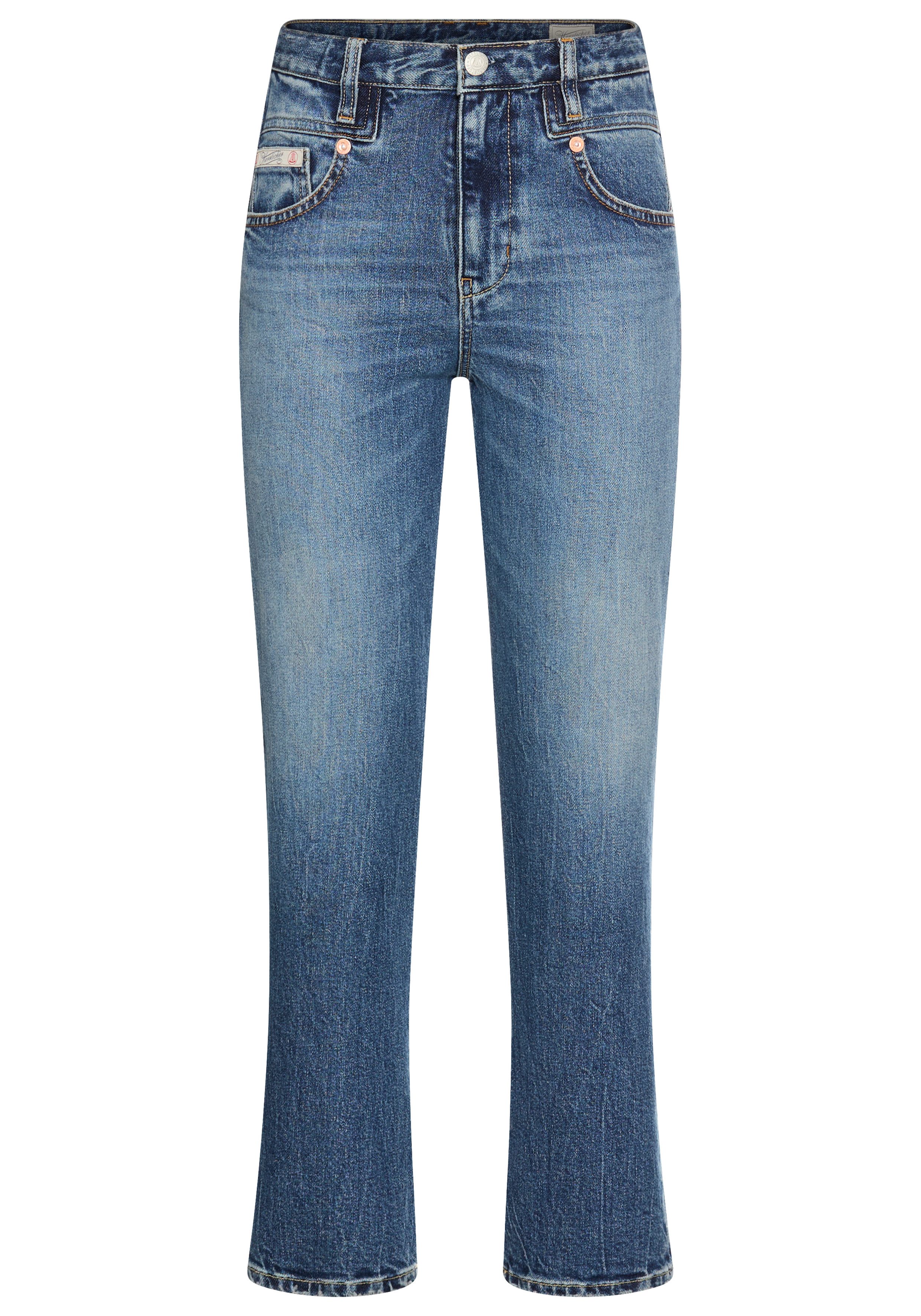 Herrlicher 5-Pocket-Jeans Breezy Cropped Denim Straight Fit – Bild 4 von 5