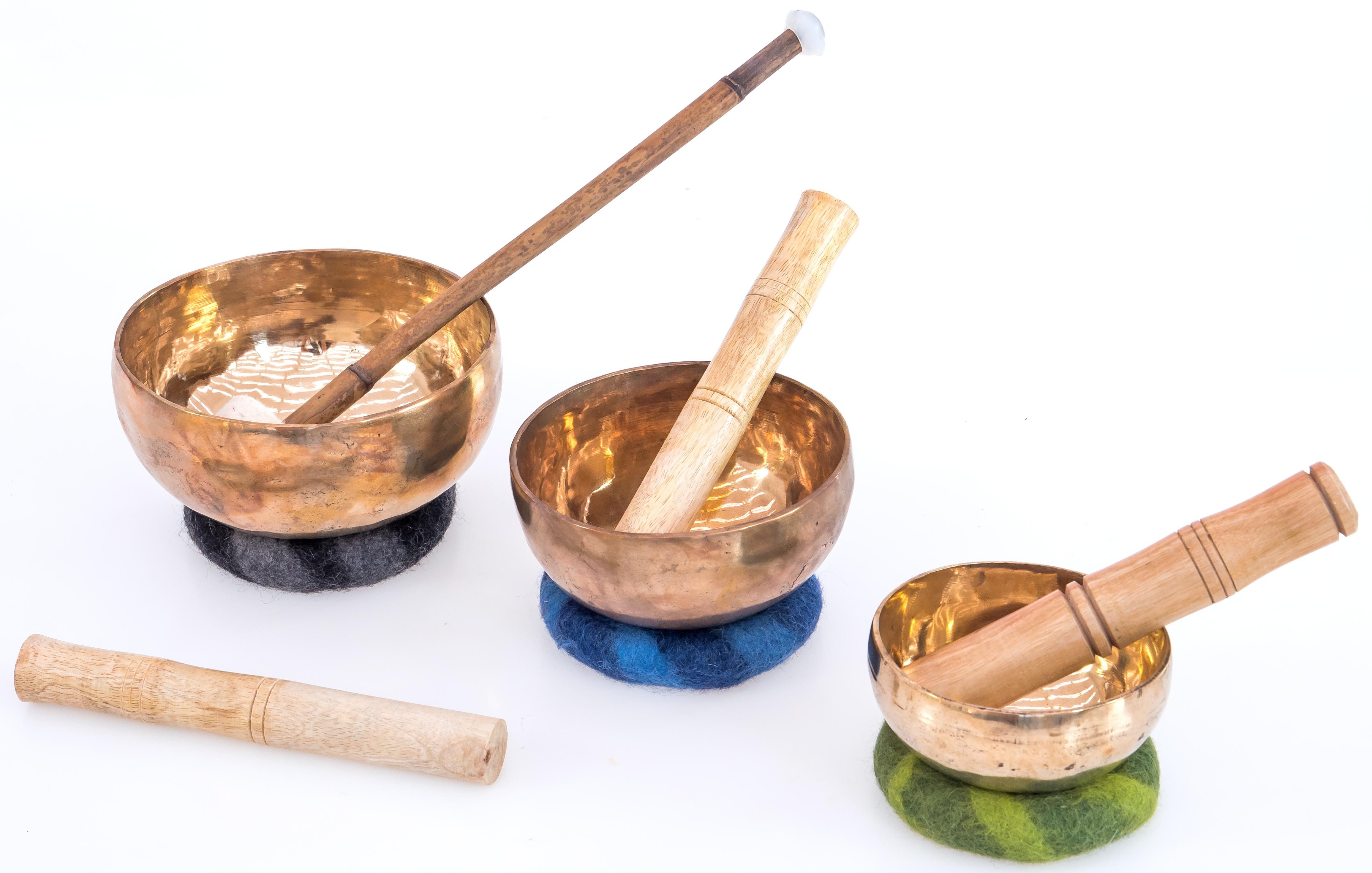 daggis Klangschalen Großes Klangschalen-Set