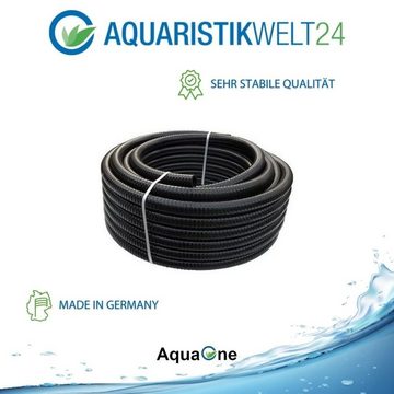 Aquaone Spiralschlauch AquaOne Teichschlauch Spiralschlauch 40 mm 1 1/2" 10 Meter schwarz Top Qualität Rolle pvc lichtundurchlässig Pumpe Filter