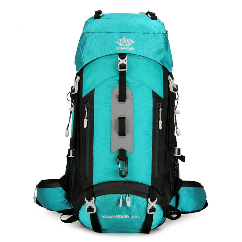 GOOLOO Wanderrucksack 60L Wasserdichter leichter Wanderrucksack mit Regenschutz (1-tlg), Für Bergstäte klettern Trekking Sport Travel Camping