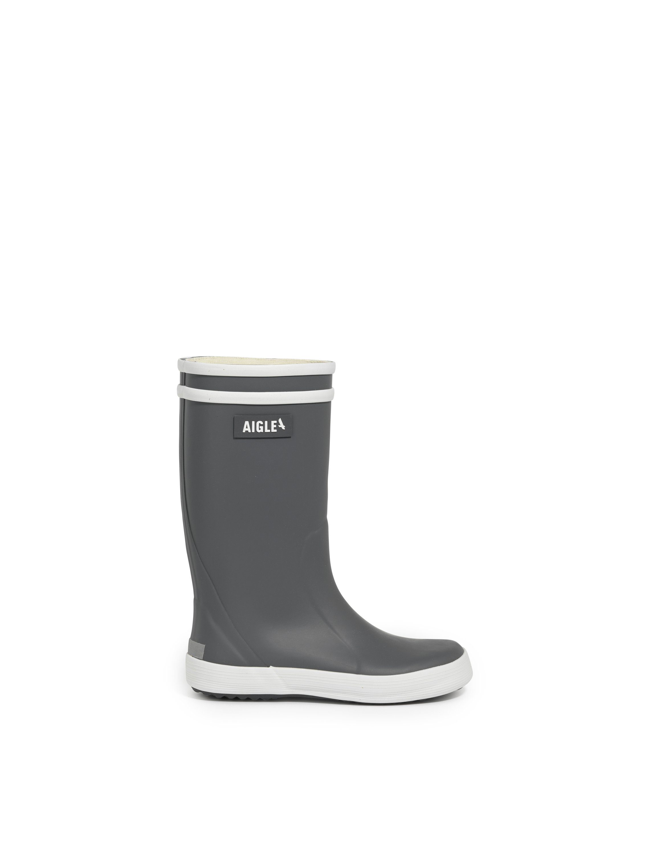 Aigle Regenstiefel Lolly-Pop 2 grau/weiß Gummistiefel günstig online kaufen