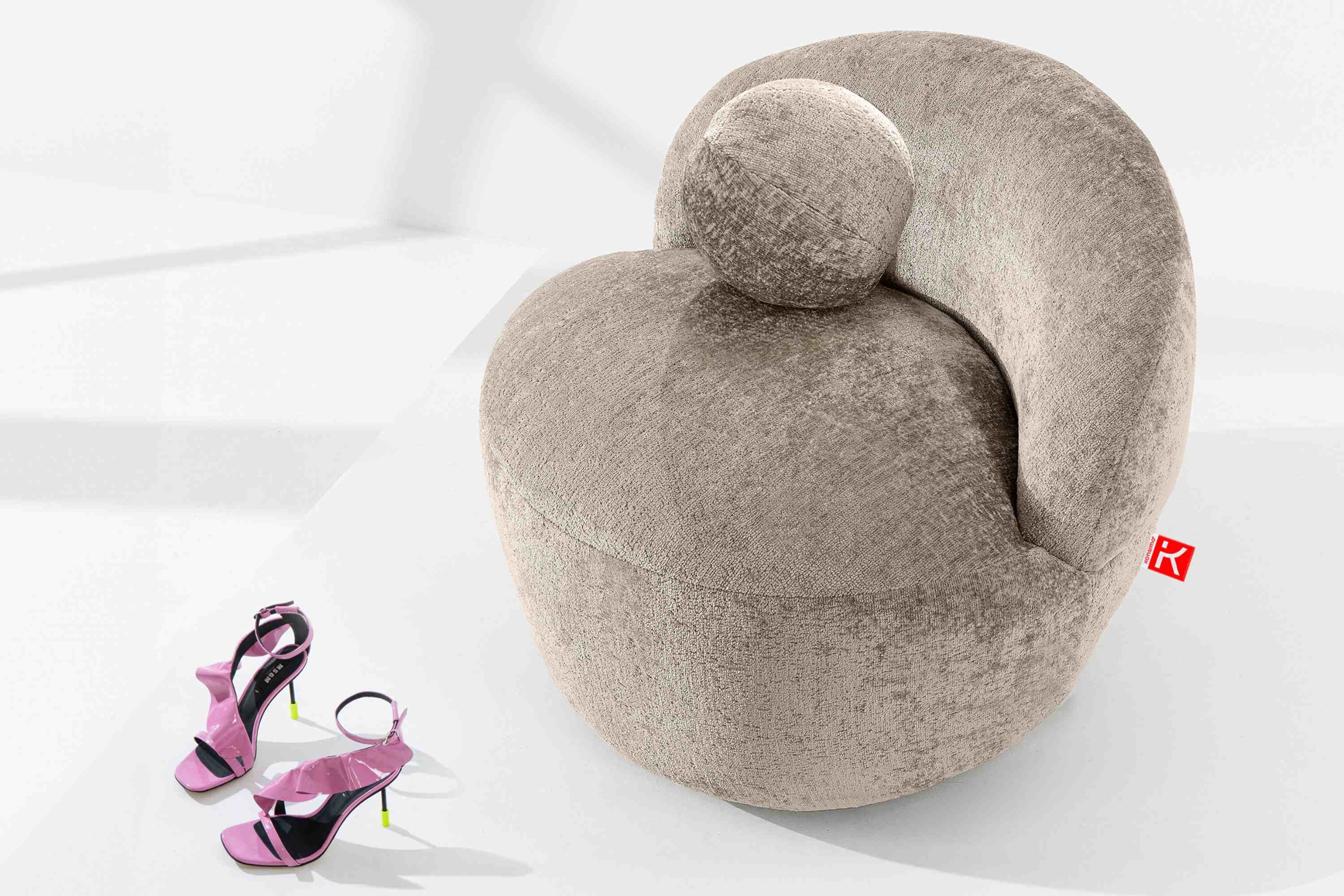 KONSIMO® Cocktailsessel NELUM Modern Sessel, organische Form, mit dekorativ günstig online kaufen