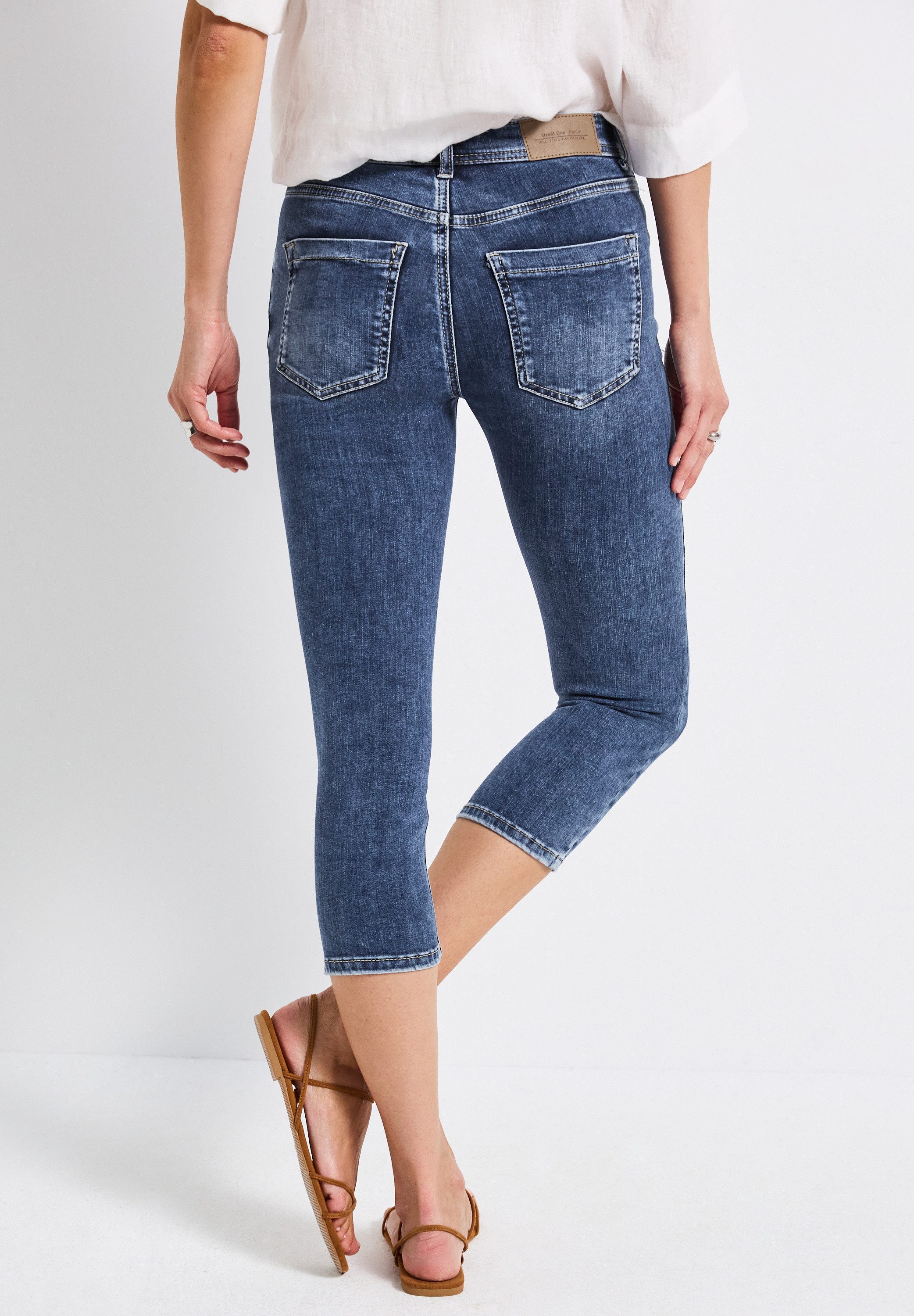 STREET ONE Slim-fit-Jeans aus Baumwolle mit günstig online kaufen