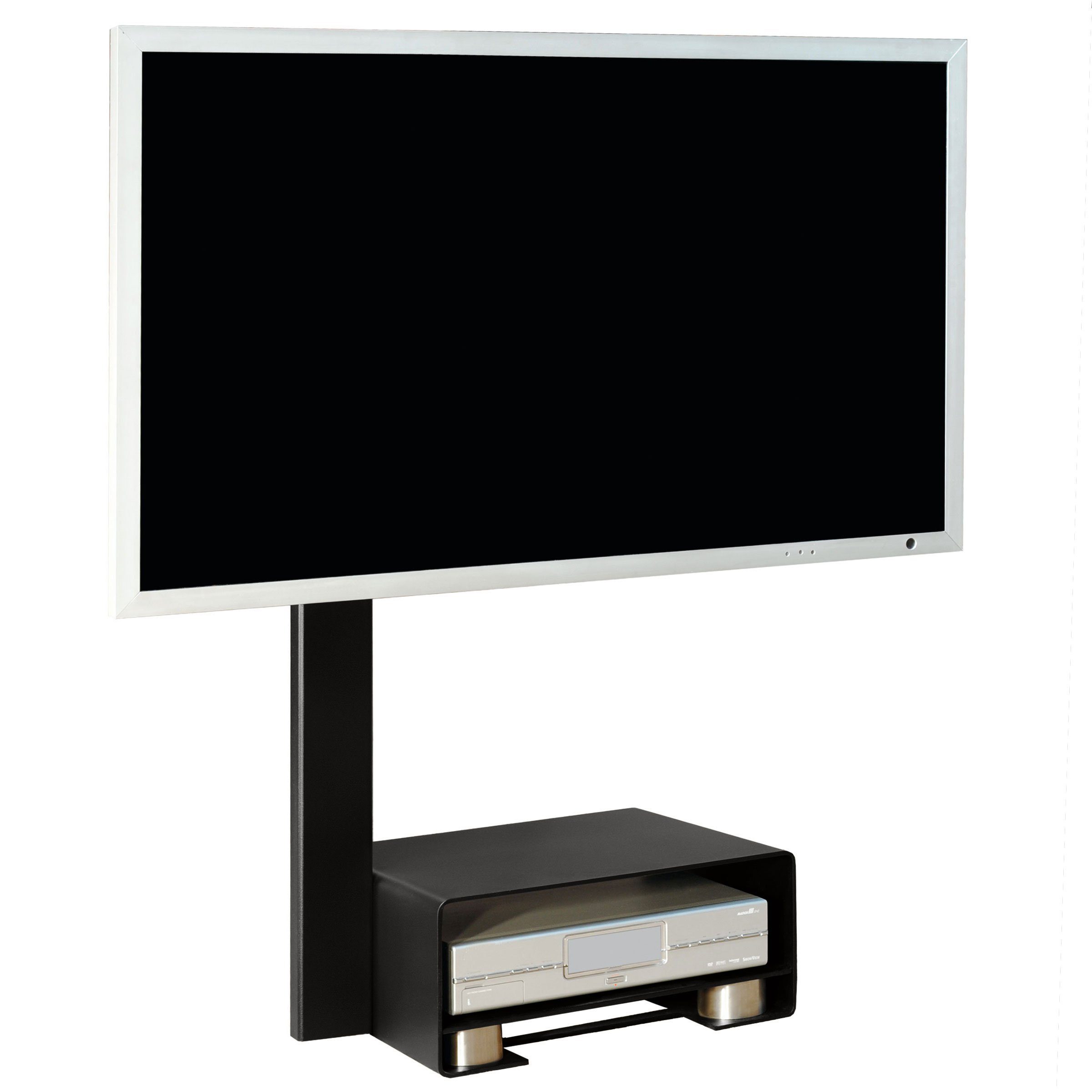 wissmann raumobjekte TV-Ständer Robuster TV-Standfuß, (bis 65,00 Zoll, elegante Fernseher Erhöhung, Stahl pulverbeschichtet, Made in Germany)