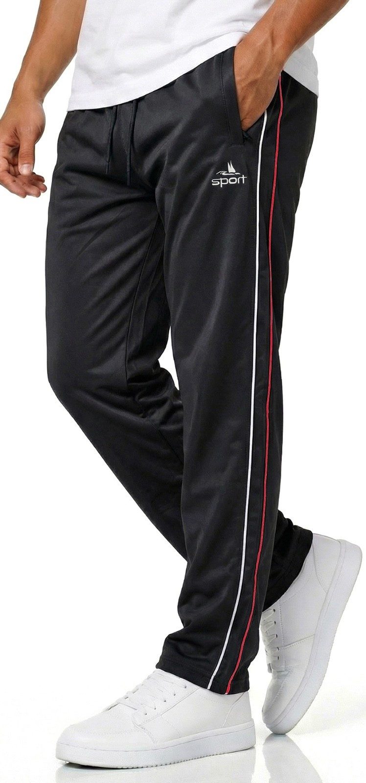 iKENNAS Sporthose Herren Jogginghose Sporthose Freizeit (Sporthose H-112) Schwarz 3XL