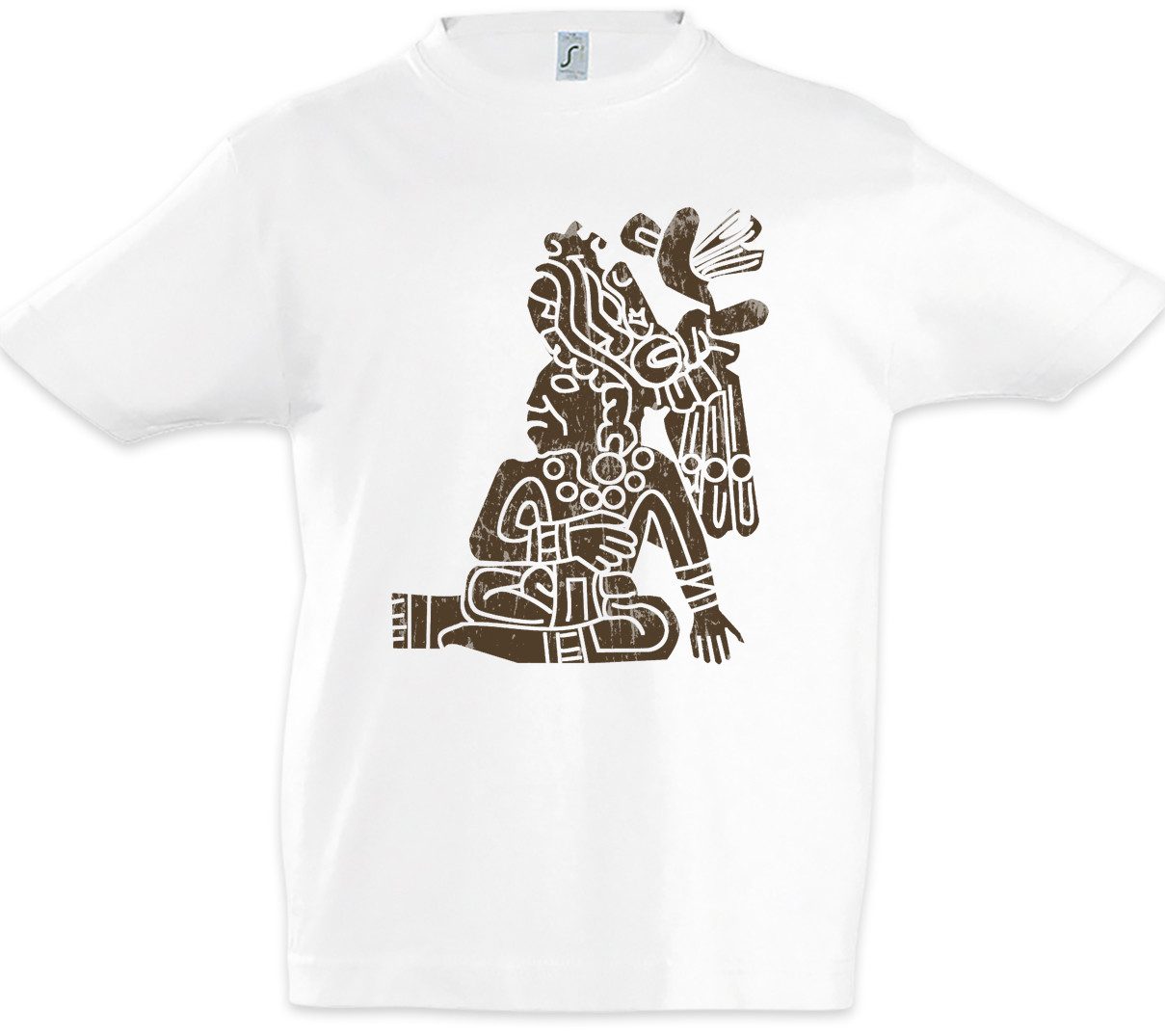 Print-Shirt Aztec Man I Kinder T-Shirt Aztecs Azteken Inka Maya Mayans Mayas