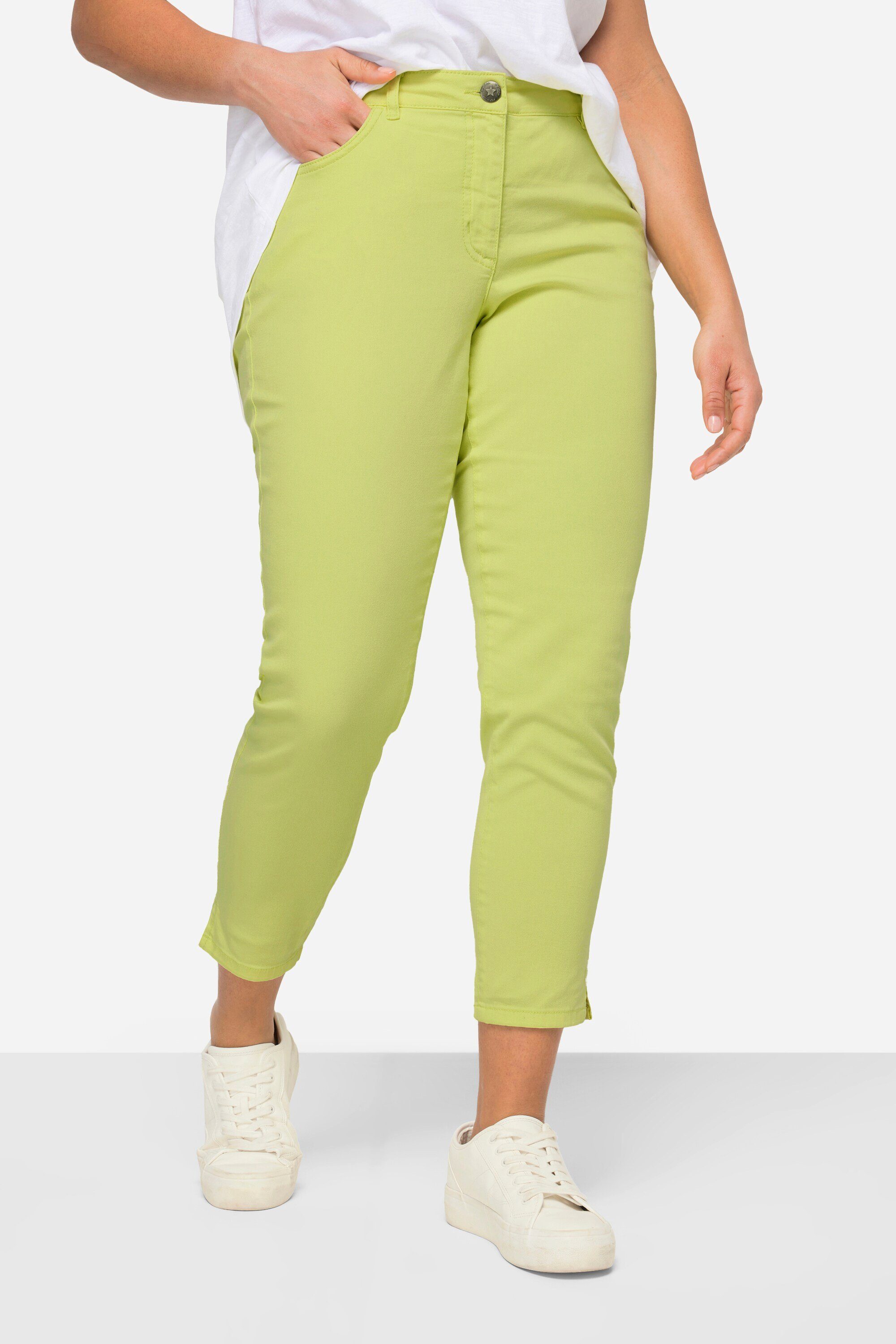 Regular-fit-Jeans 7/8-Twillhose Slim Fit Neon dyed 5-Pocket