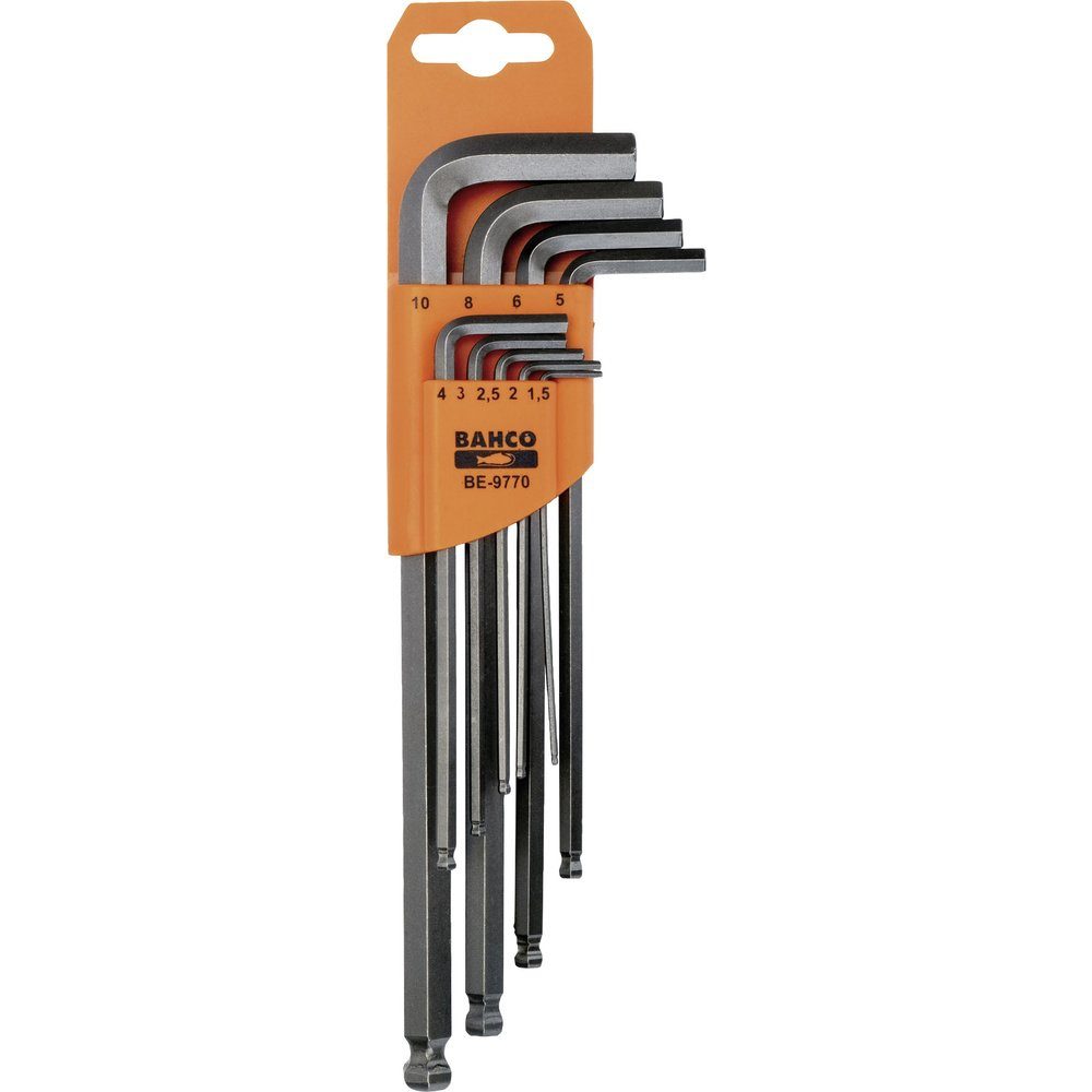 BAHCO Schraubendreher Bahco Winkelschraubendreher-Set 1.5 mm, 2 mm, 2.5 mm, 3 mm, 4 mm, 5