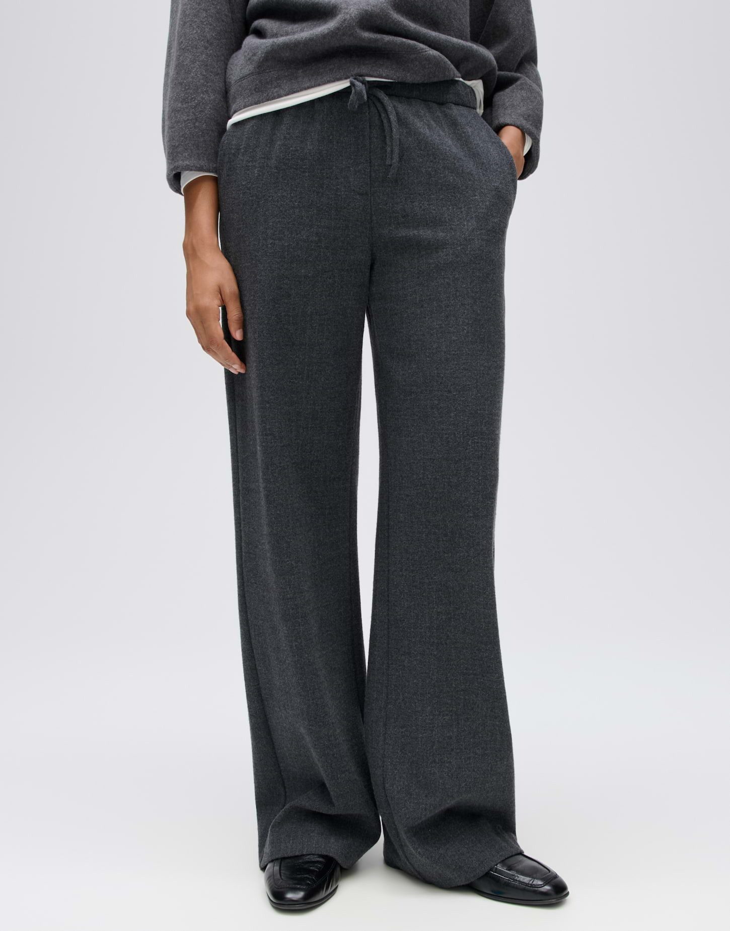 OPUS Stoffhose Melane mod pinstripe Weiter, gerader Beinverlauf mit Nadelstreifen und Komfortbund