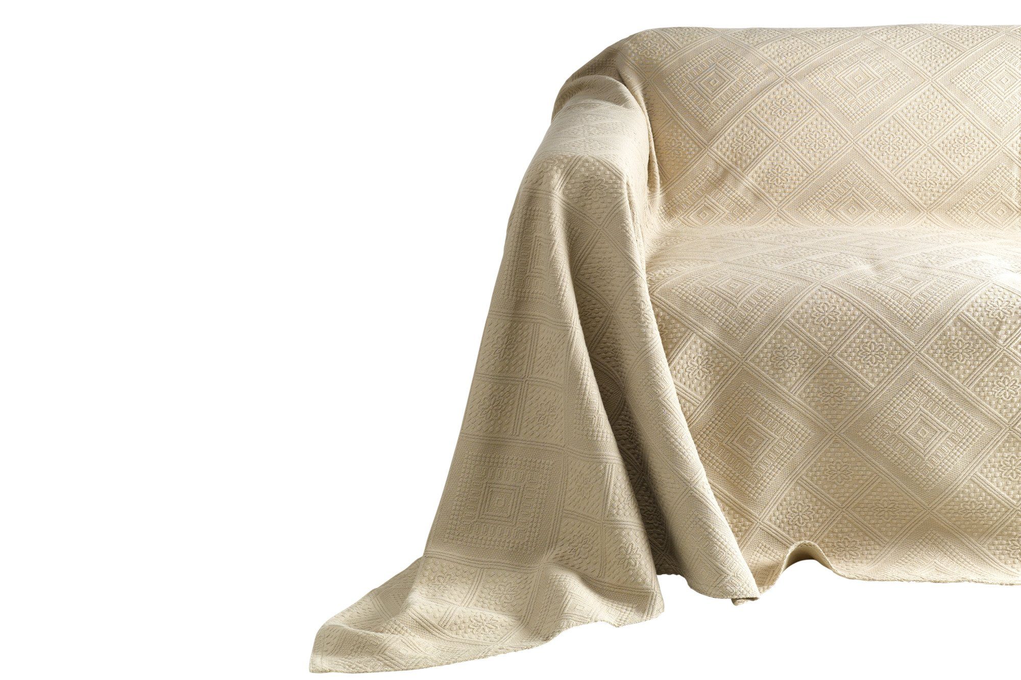Couch-Sofa-Überwurf Tagesdecke gute Qualität Altrosa und Rot 160 x 330 cm