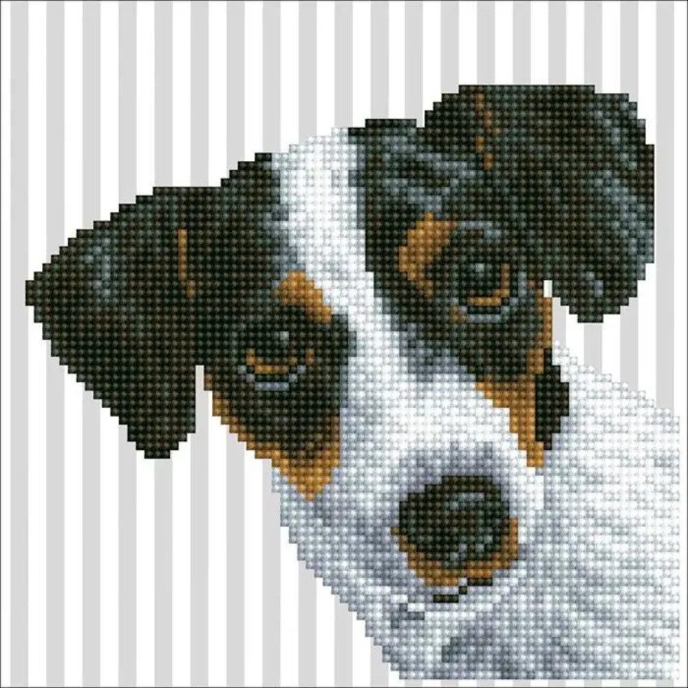 BrainBox Spiel DIAMOND DOTZ - Diamond Painting Welpe