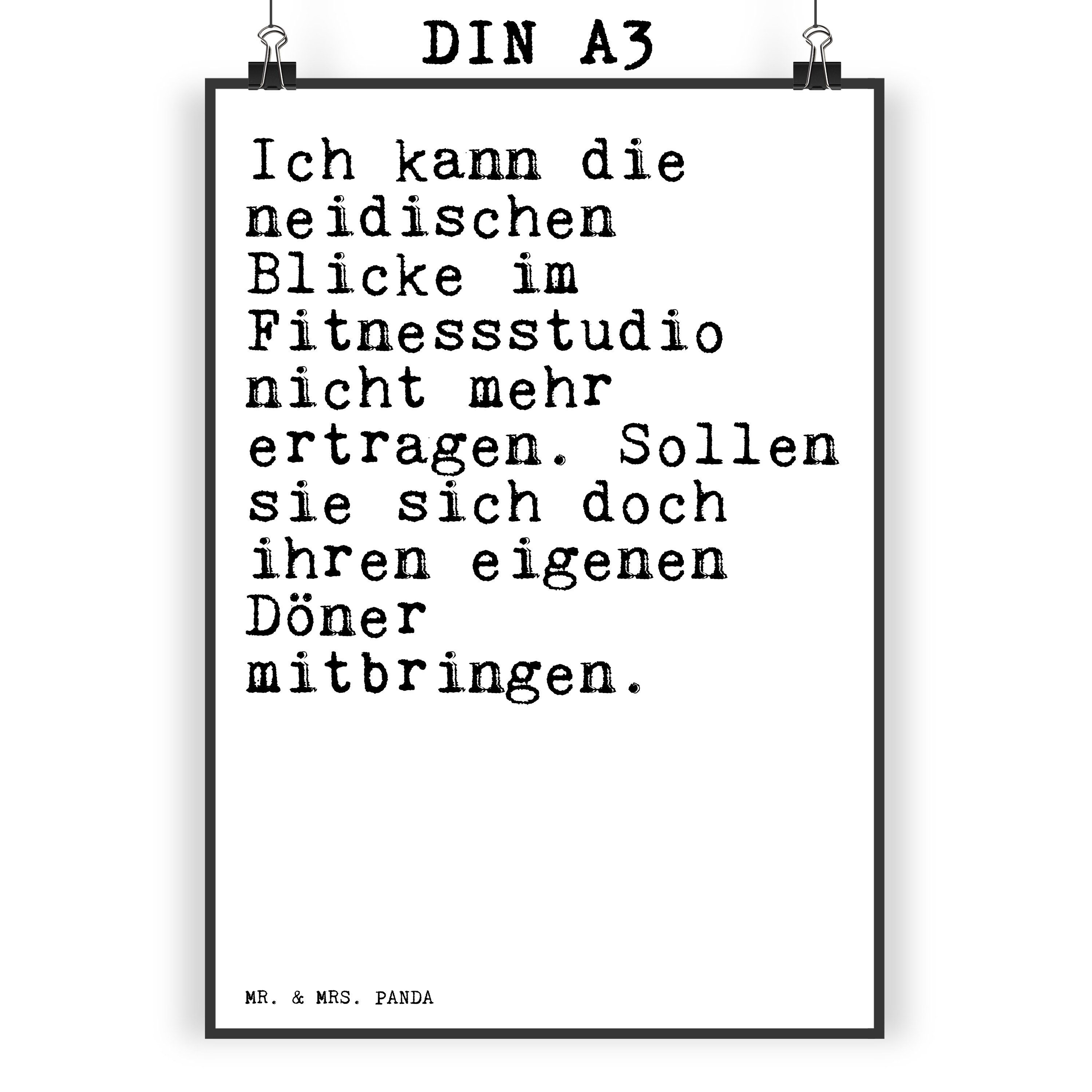 Mr. & Mrs. Panda Poster »Ich kann die neidischen... Weiß Geschenk