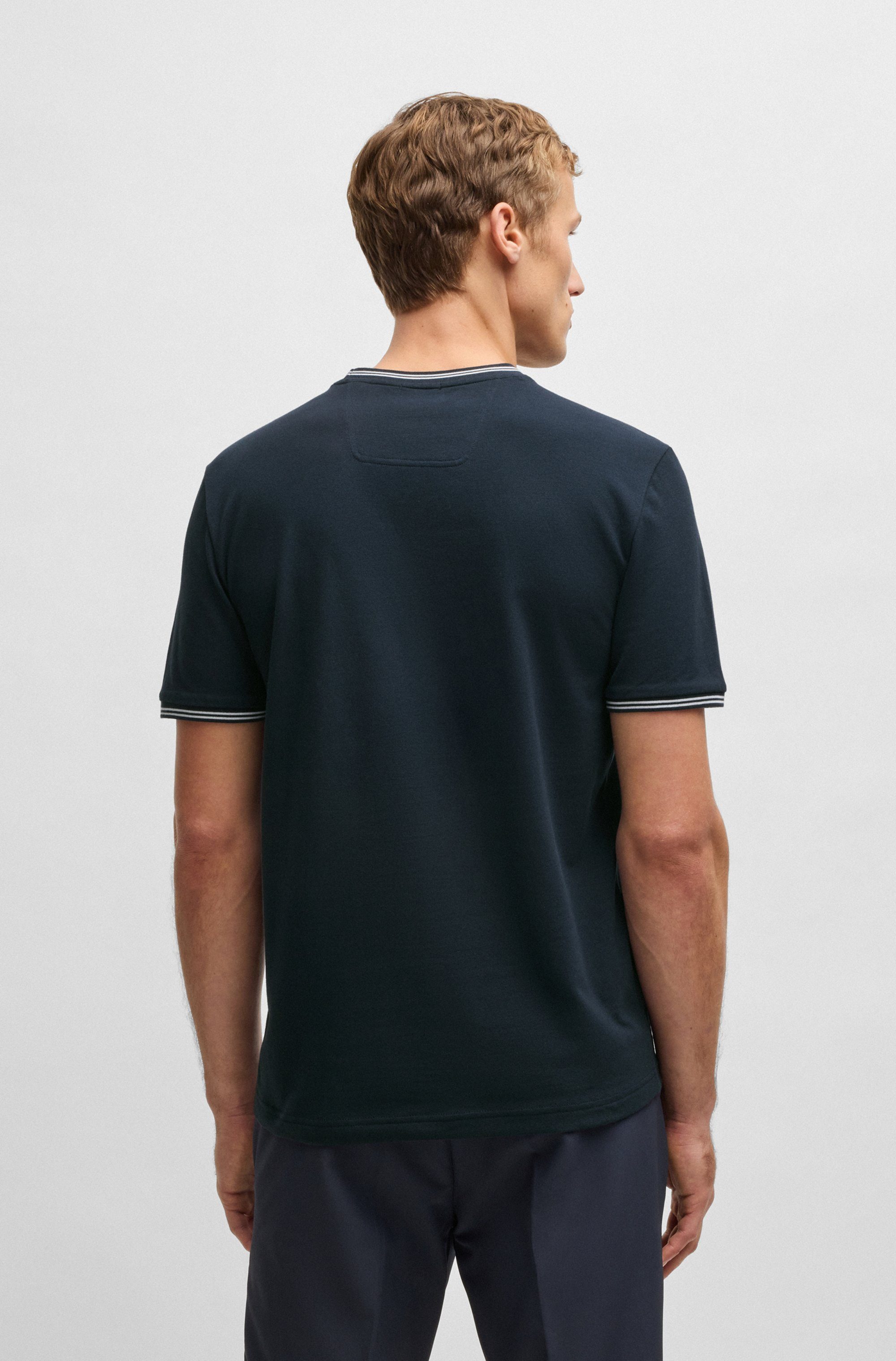 BOSS GREEN T-Shirt Taul mit kontrastfarbenen günstig online kaufen