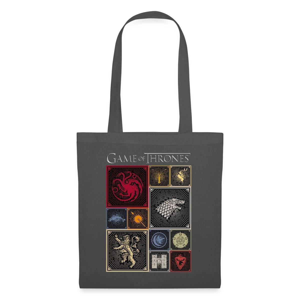 Spreadshirt Henkeltasche Game Of Thrones Königshäuser Kacheln Stoffbeutel (1-tlg)