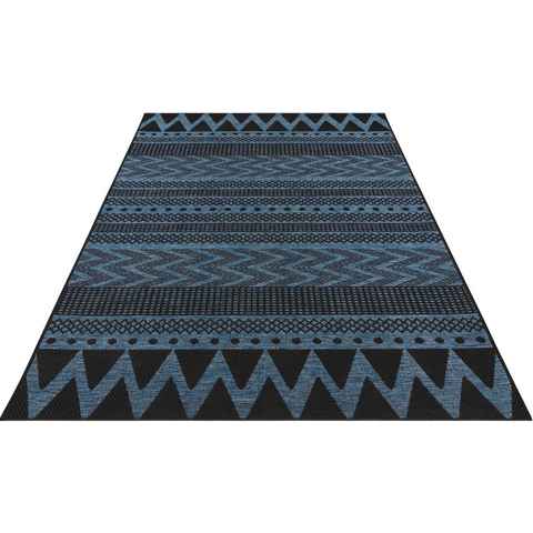 Teppich Sidon, NORTHRUGS, rechteckig, Höhe: 4 mm, In-und Outdoor geeignet, Strapazierfähig und pflegeleicht, Flachgewebe
