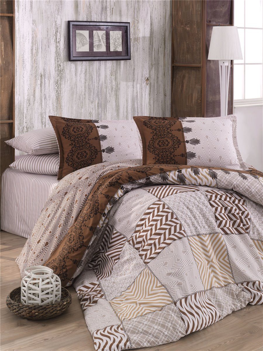 ROLFNERS Bettwäsche 135x200 cm Bettgarnitur Bettbezug Baumwolle 6 tlg, Baumwolle, Bettwäsche, 100% Baumwolle, Hautsympathisch, Premium-Qualität