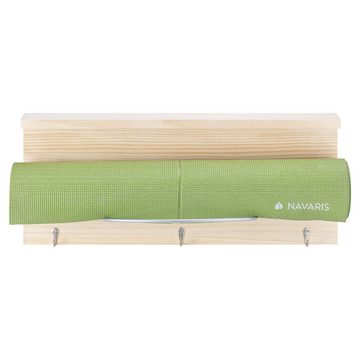 Navaris Wandregal Hängeregal für Yogamatte aus Holz - 60 x 24,5 cm Wandhalterung, 1-tlg.