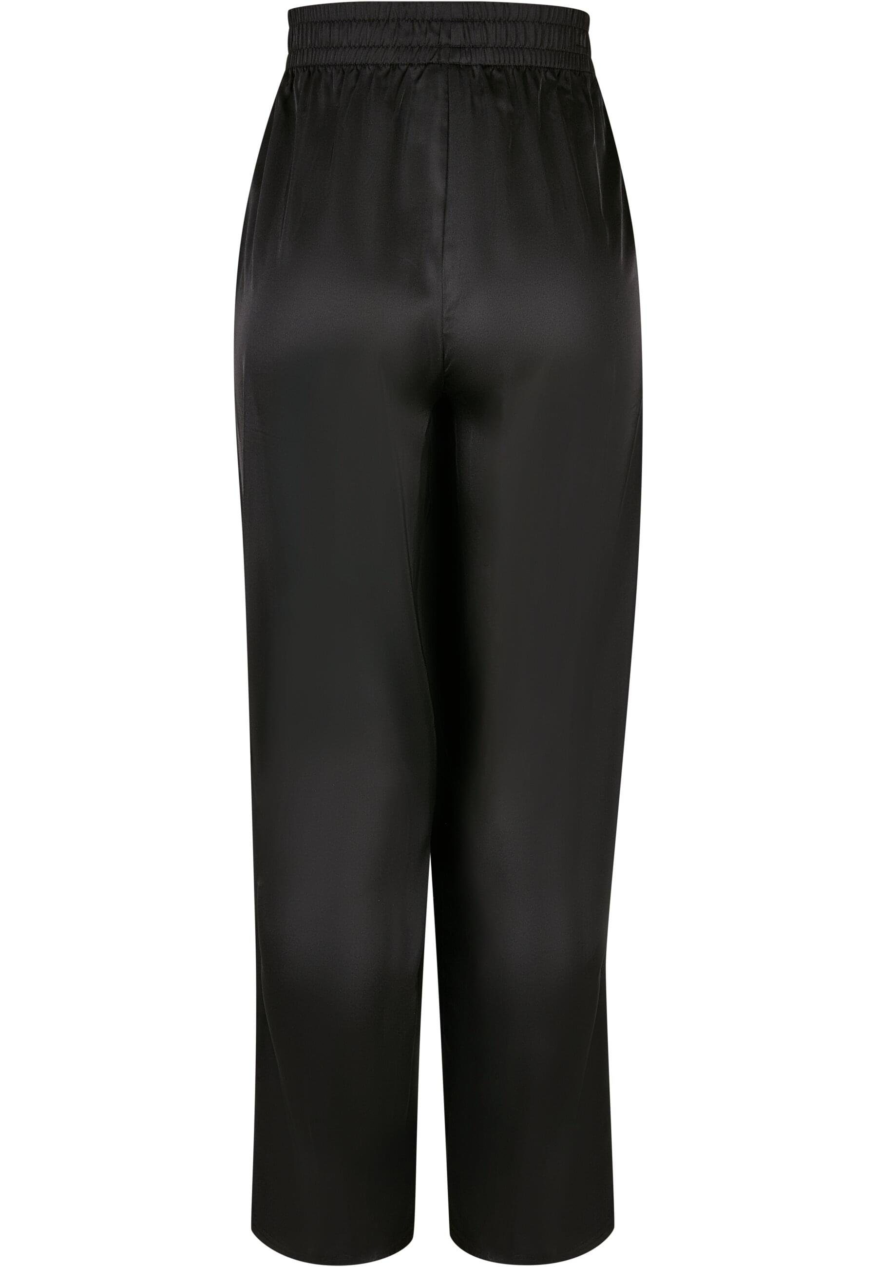 URBAN CLASSICS Stoffhose Urban Classics Damen Ladies Satin Wide Leg Pants ( günstig online kaufen