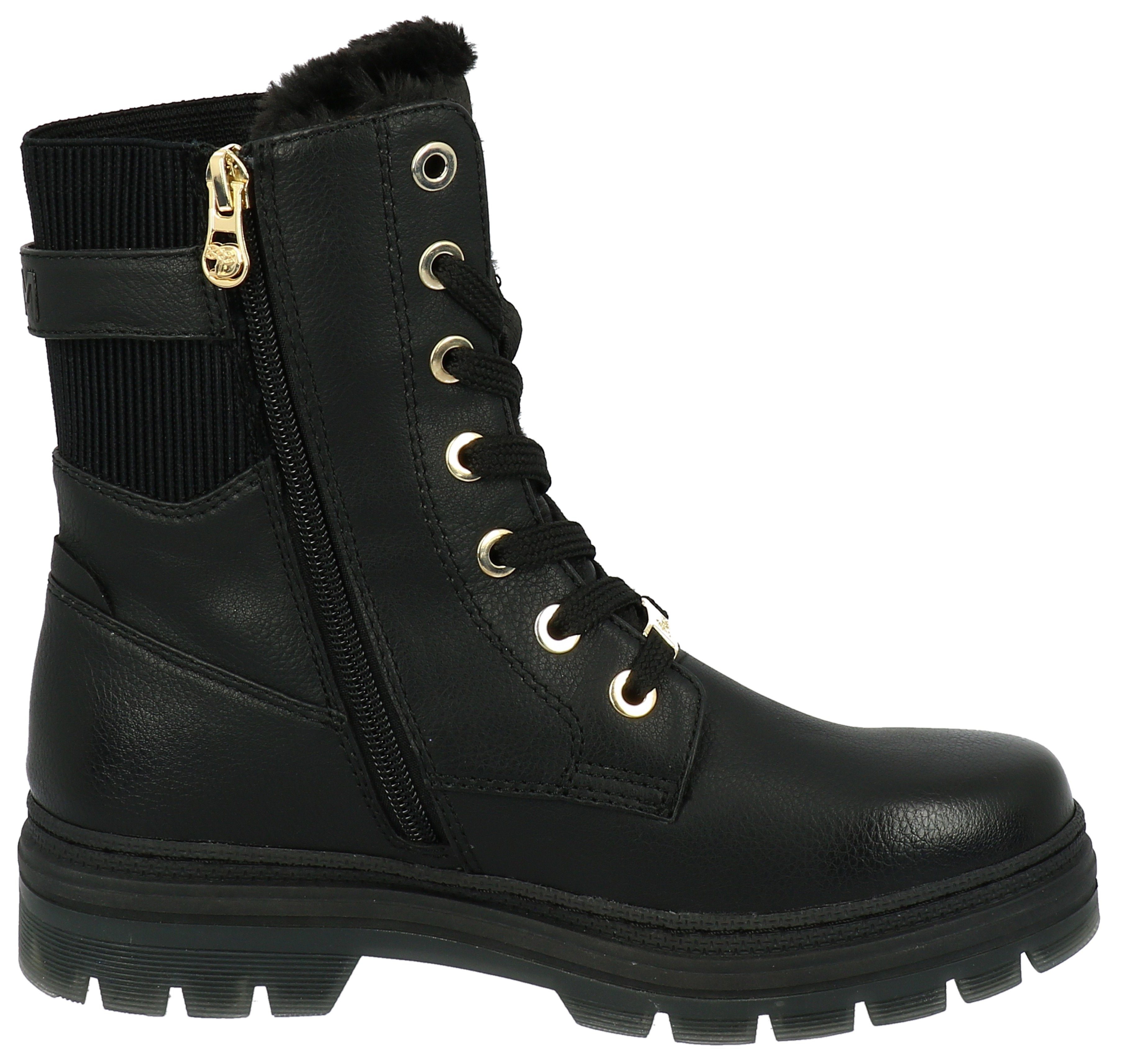 TOM TAILOR Schnürboots Winterstiefel mit Logoprägung an der Ferse