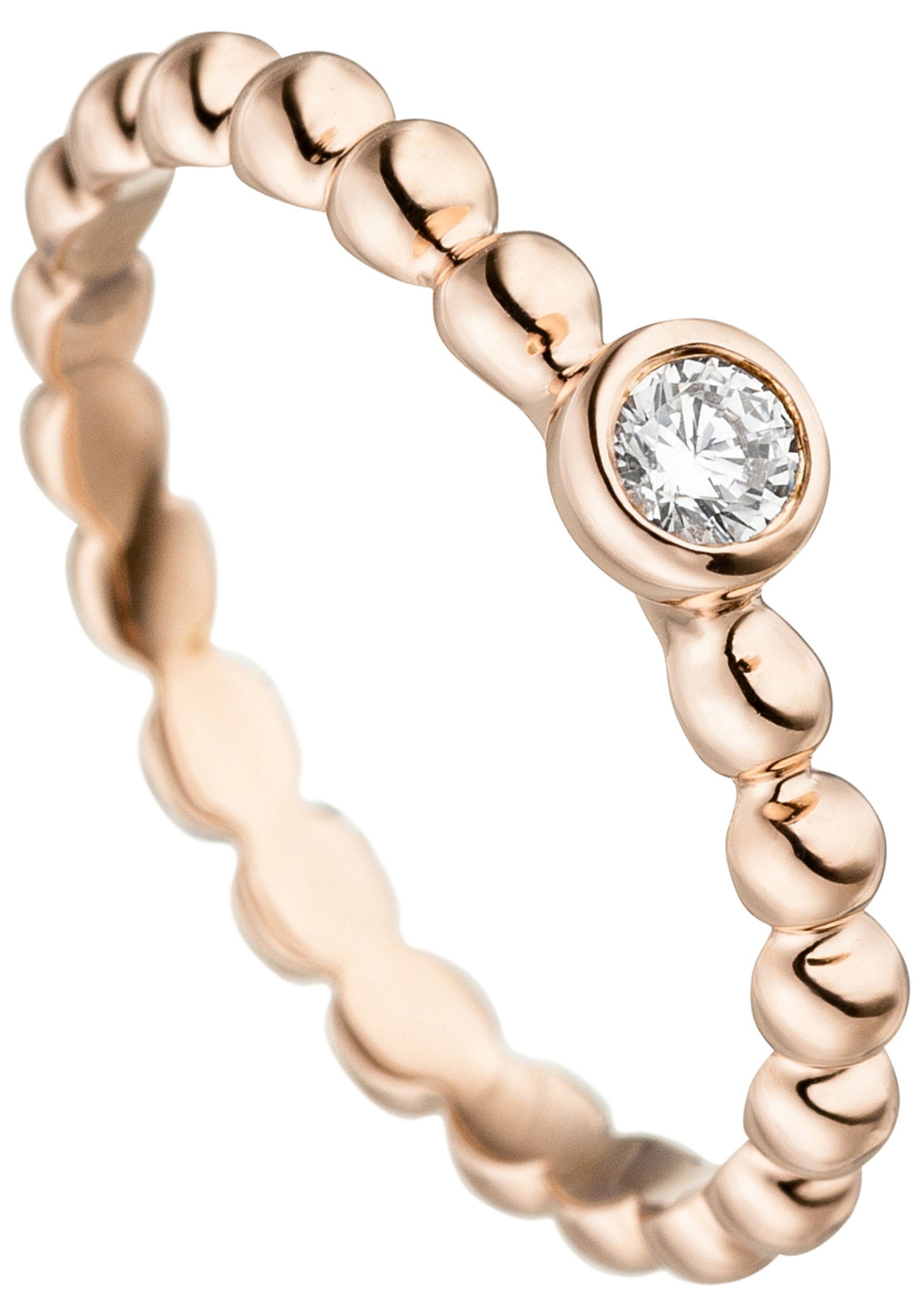 JOBO Fingerring Kugel-Ring mit Zirkonia, 925 günstig online kaufen