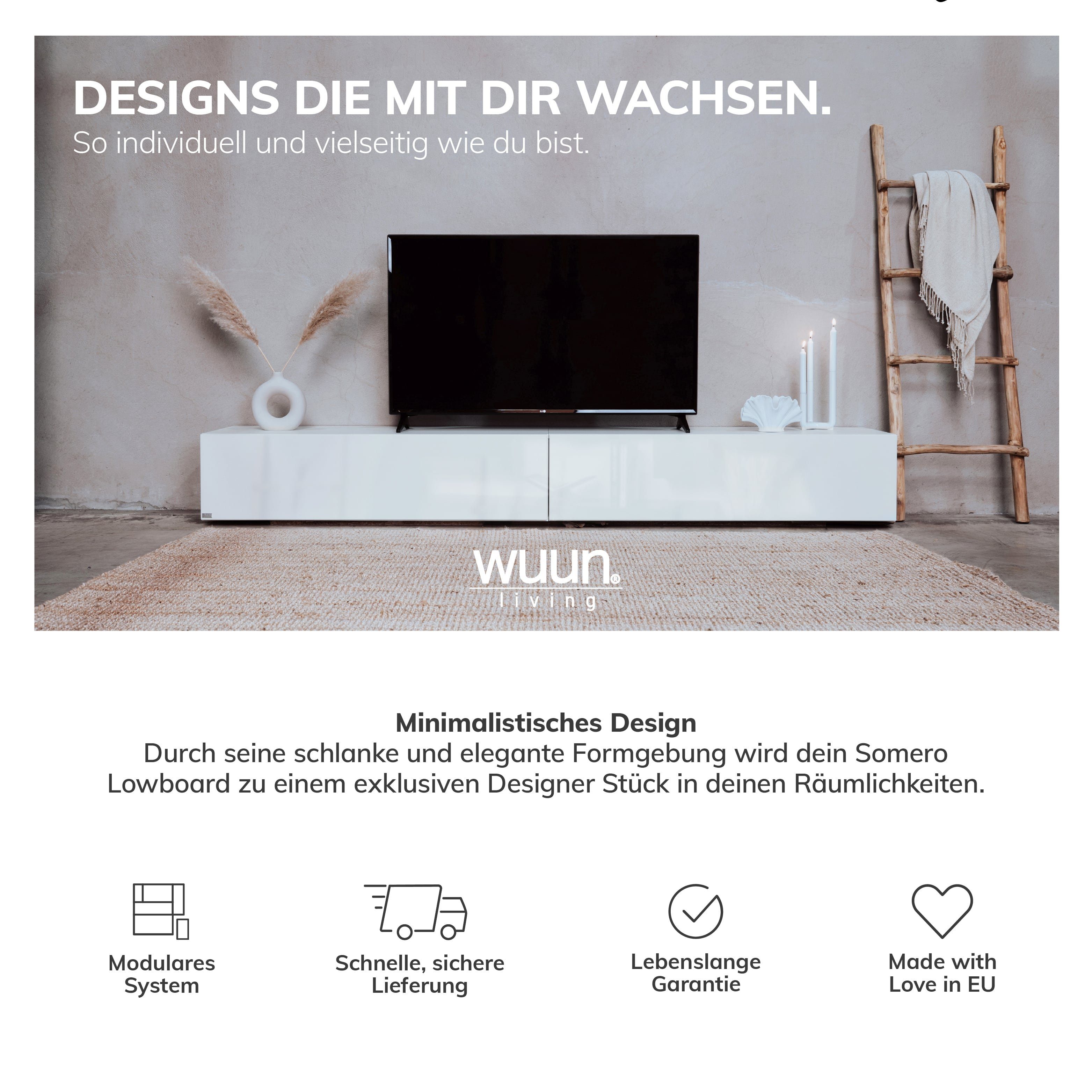 Wuun TV-Board Wuun® Somero Lowboard Tv-Board günstig online kaufen