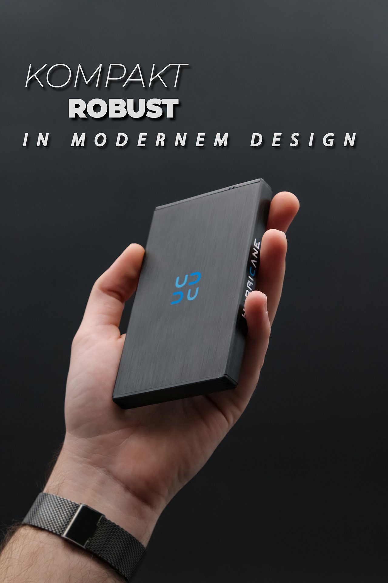 HURRICANE GD25612 portable externe Festplatte 640GB 2,5" USB 3.0 HDD Speicher externe HDD-Festplatte (640GB) 2,5", für PC, Laptop, PS4, PS5, Xbox - kompatibel mit Windows, Mac, Linux