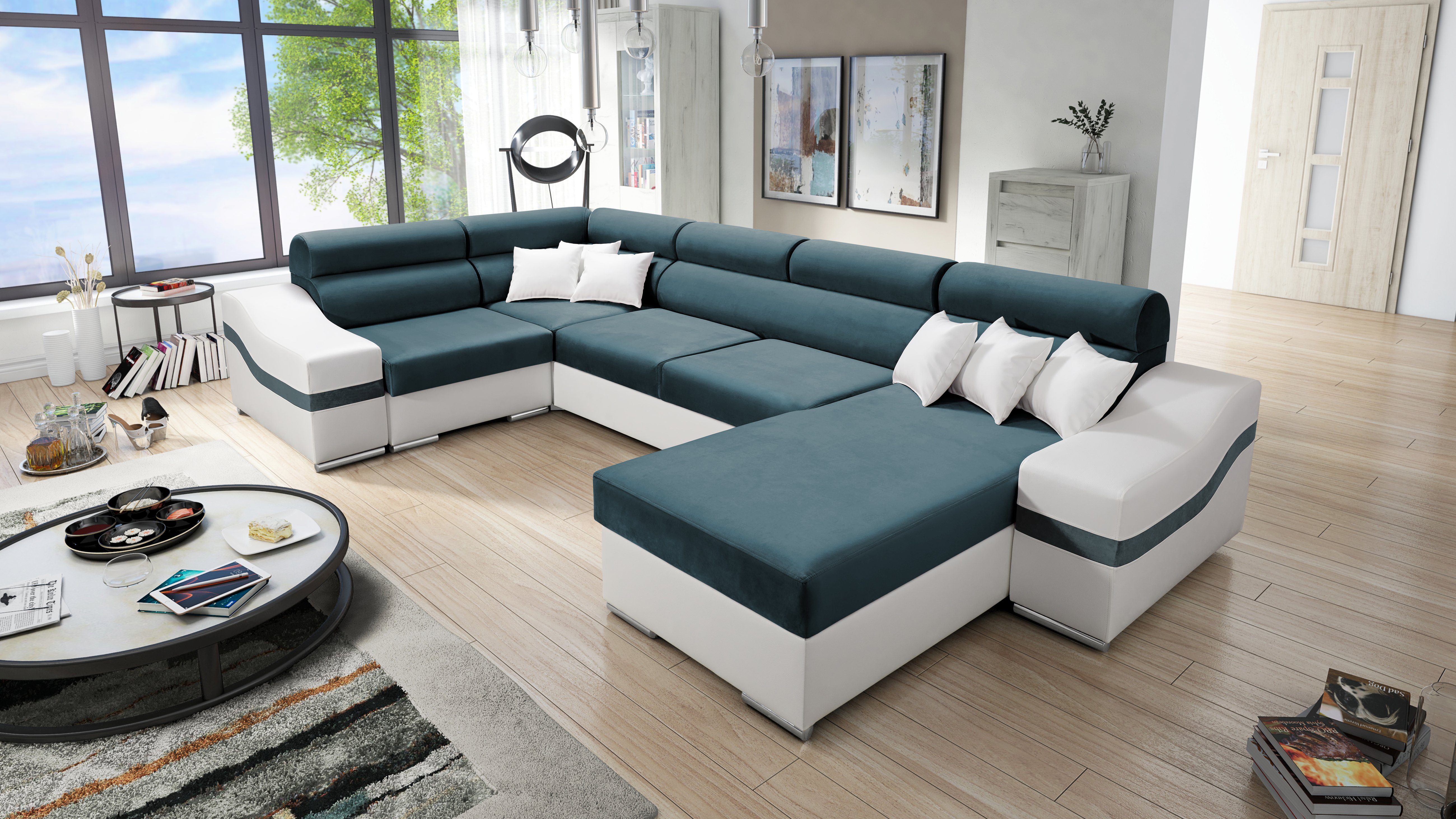 Best for Home Ecksofa Bob Maxi mit 2 geräumige Bettkästen RIVIERA87+EKJI | Ecksofas