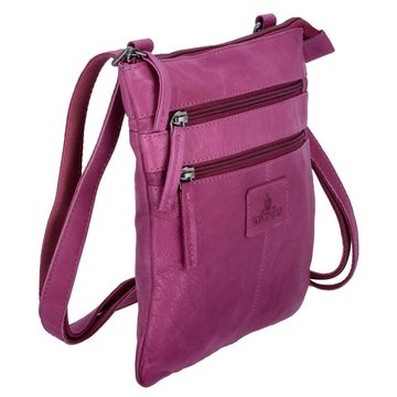 The Skandinavian Brand Umhängetasche The Skandinavian Brand Damen Ledertasche Purple (1-tlg)