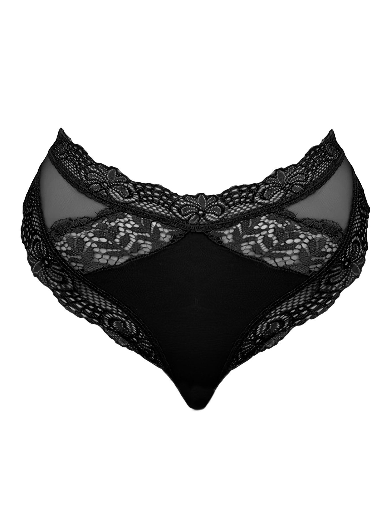 Elegant Love Tangaslip Sexy Damen Slip, Dessous, Unterhosen, Unterwäsche in Spitzenoptik (1-St) Criss-Cross-Cut-Out-Höschen & V-String Lingerie, Panties, Reizwä – Bild 2 von 5