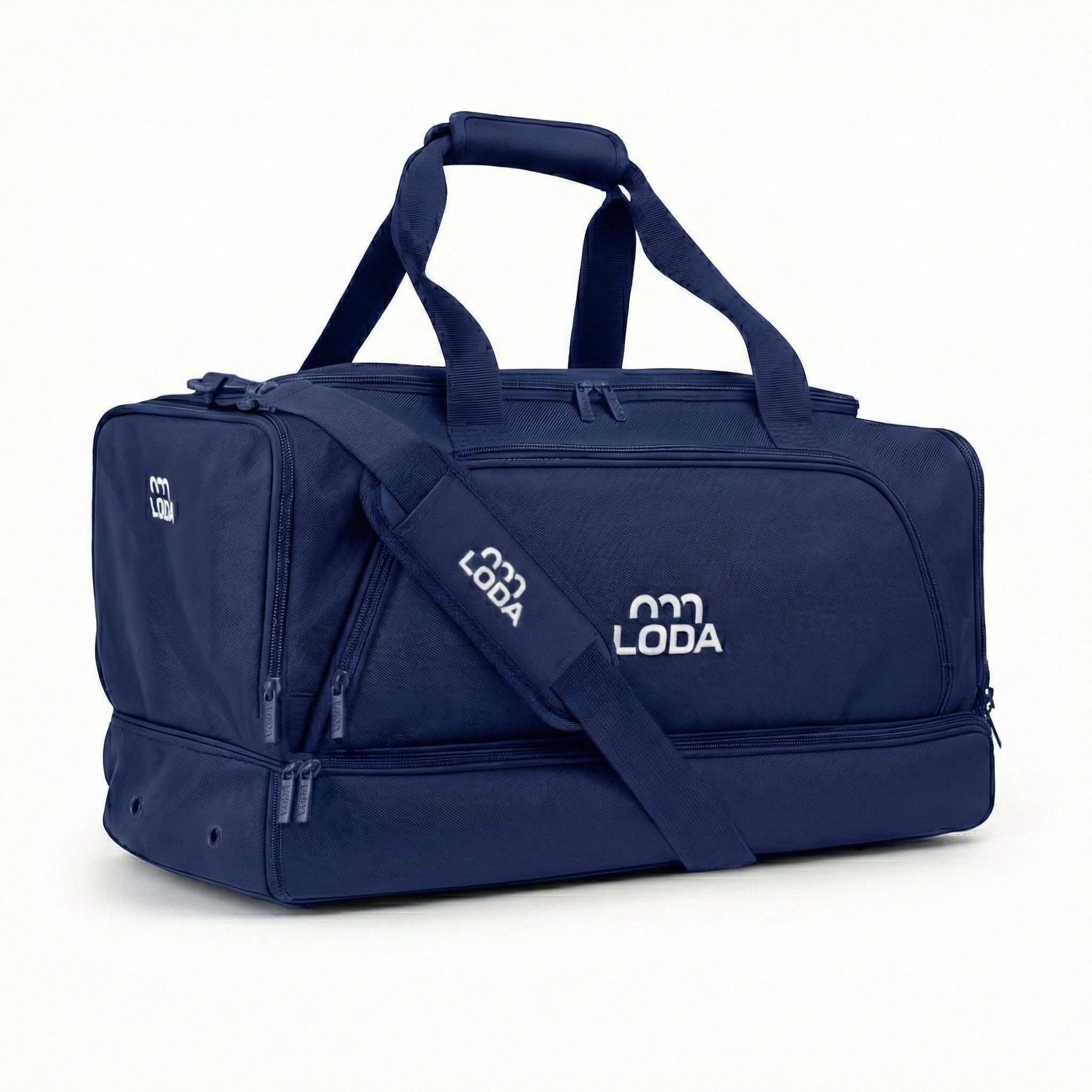 LODA sports Sporttasche compact 48L - Trainingstasche mit Rucksackfunktion & Schuhfach, 50cm (L) x 30cm (B) x 32cm (H), 48 Liter Volumen