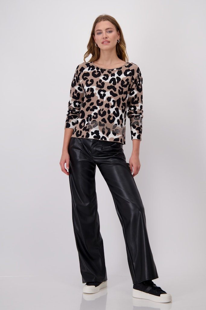 Monari Rundhalspullover