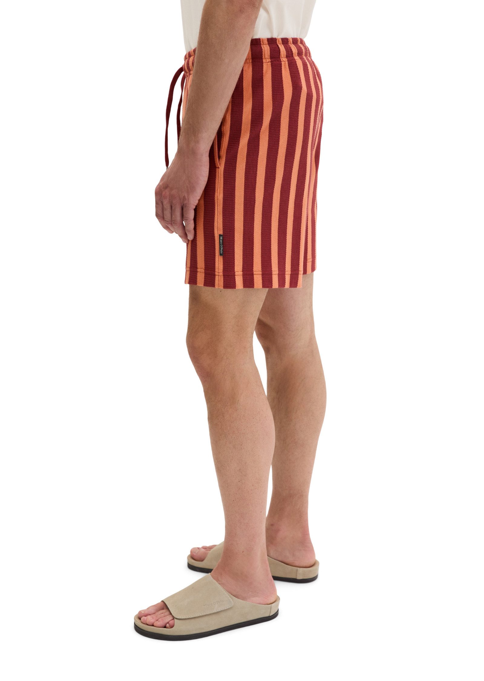 Marc O'Polo Shorts mit Farb-und Struktur-Streifen