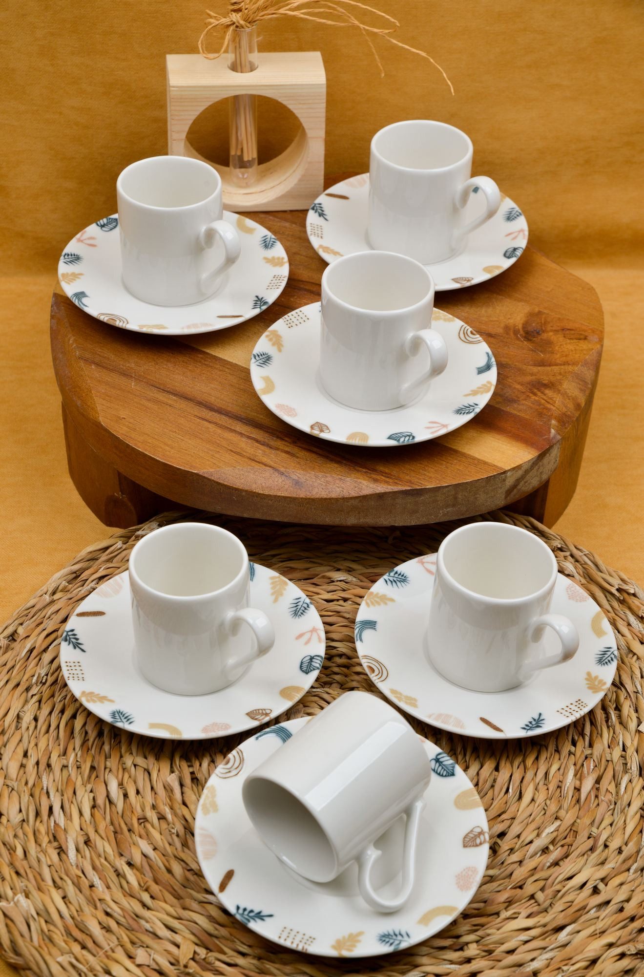 Hermia Concept Espressotasse Becher, 12-tlg., Porzellan, 12-teiliges Set