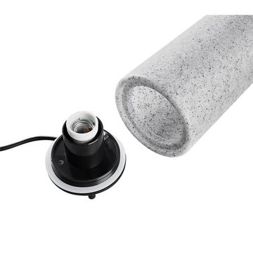 HEITRONIC Stehlampe Stehleuchten Mundan in Grau E27 IP44 400mm, keine Angabe, Leuchtmittel enthalten: Nein, warmweiss, Stehlampe, Standlampe