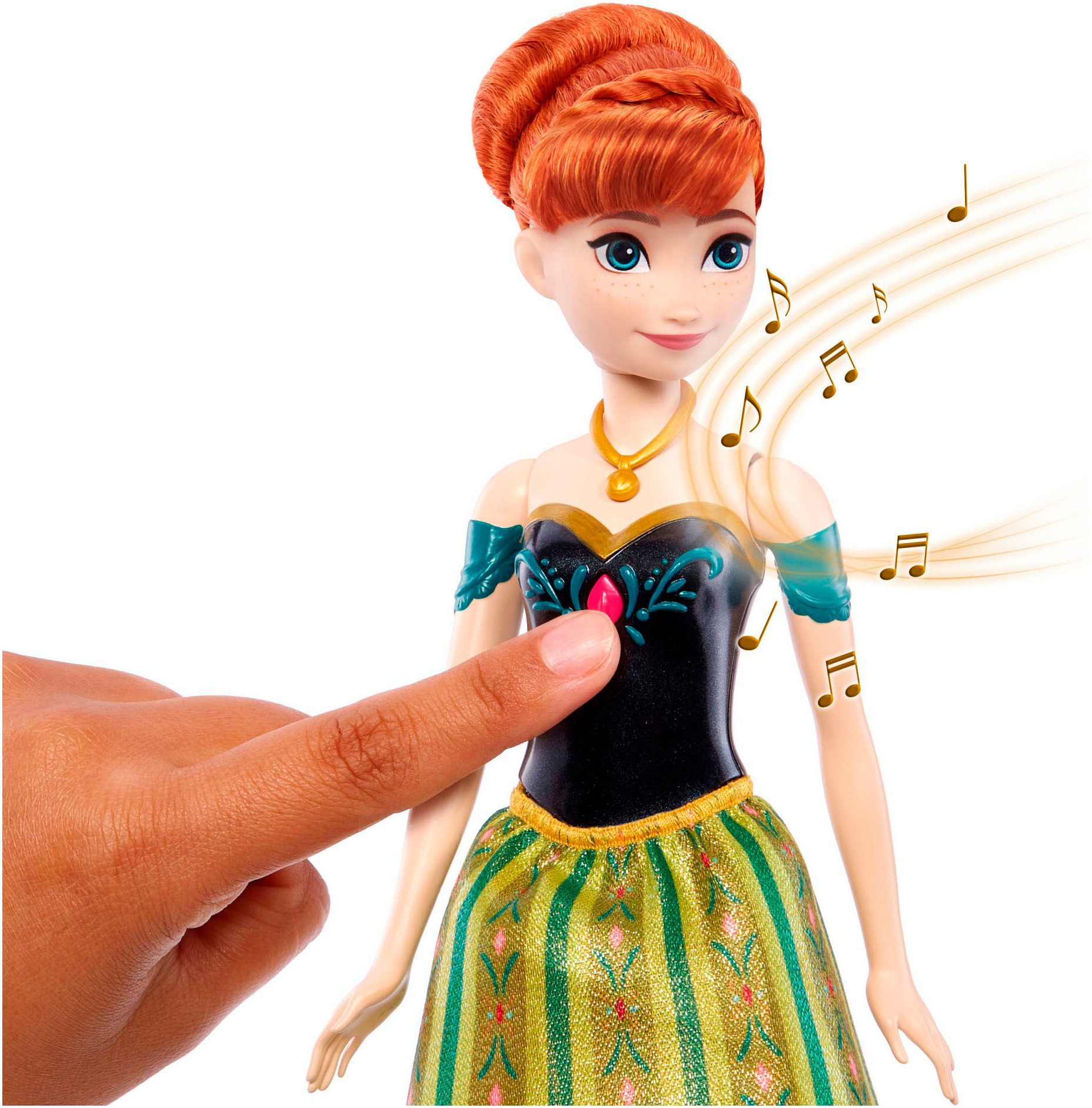 Mattel® Anziehpuppe Disney Die Eiskönigin Singende Puppe Anna (D, I, E, F)