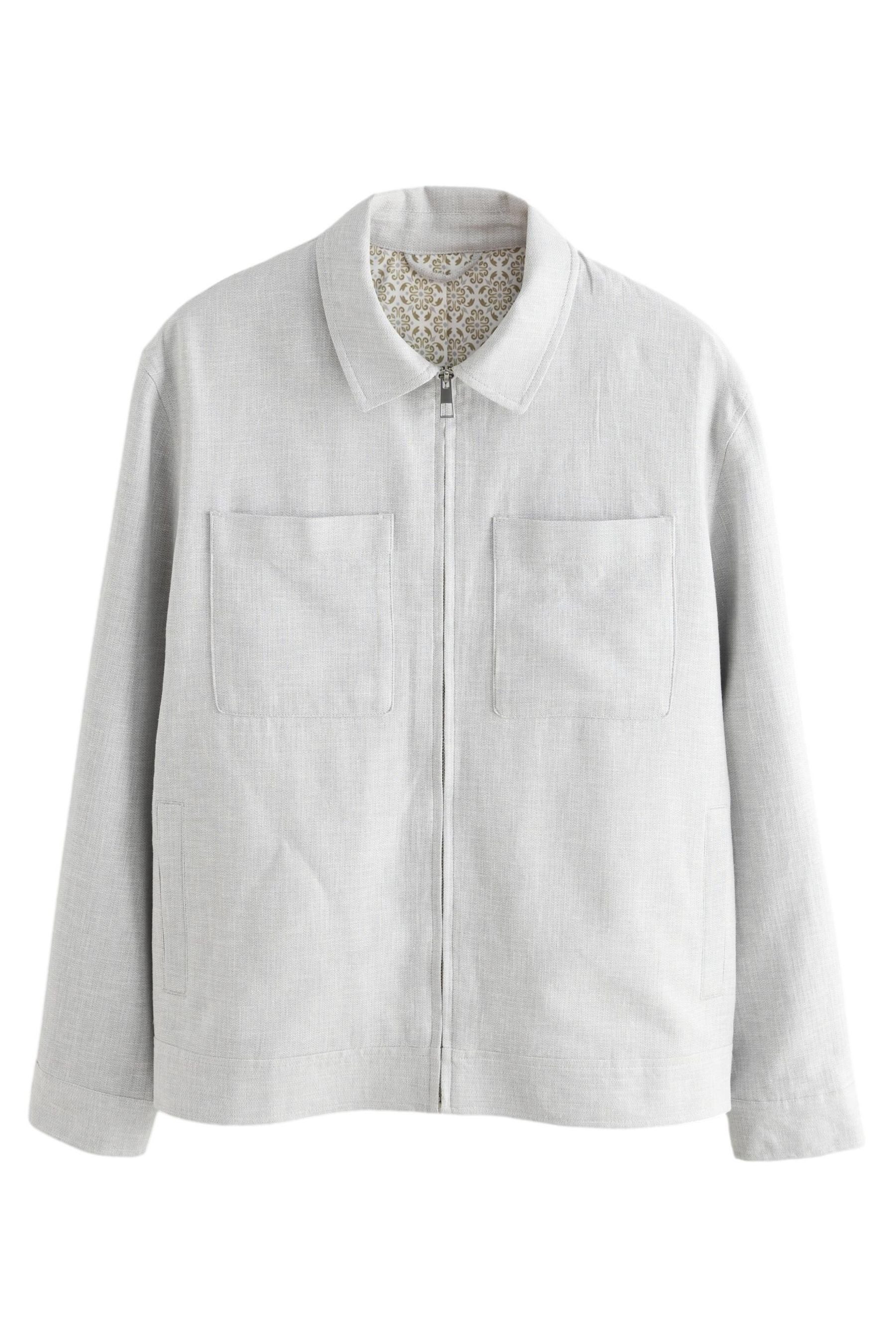 Next Hemdjacke Strukturierte Hemdjacke aus Leinengemisch (1-St) günstig online kaufen