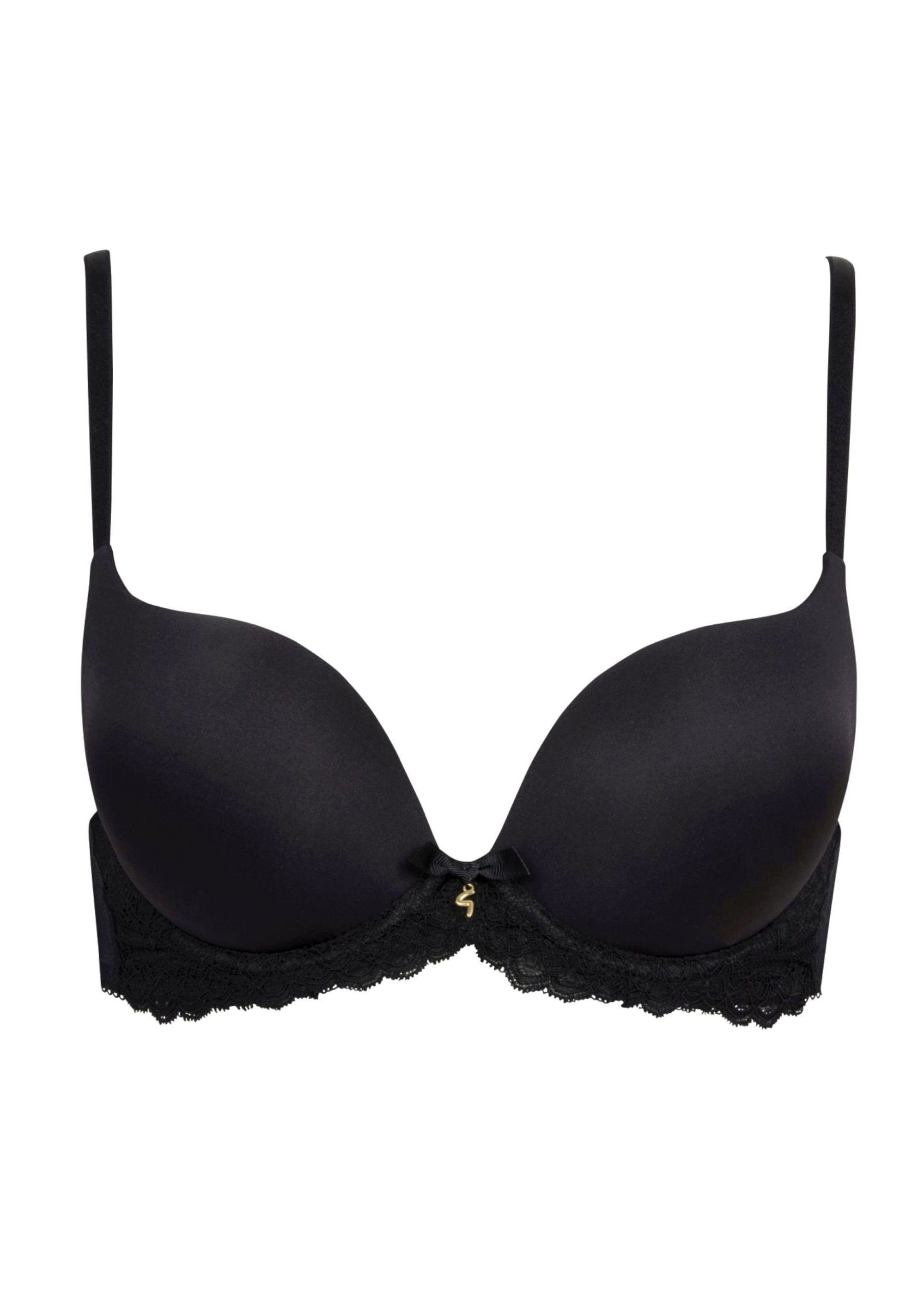Gossard T-Shirt-BH Lace T-Shirt Push-Up BH Black (T-Shirt BH, 1-tlg., Spitze/Netz)